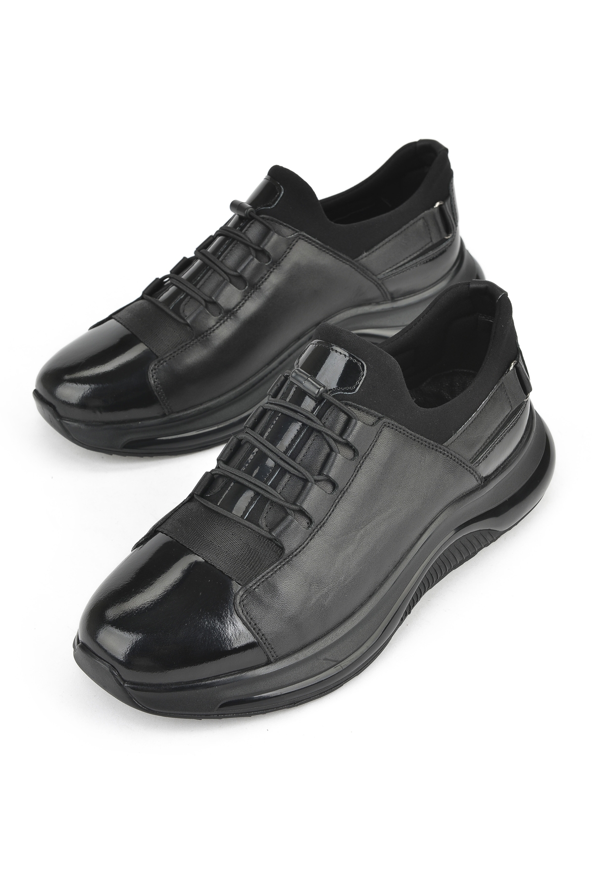 Ziya Erkek Hakiki Deri Sneaker 153423Z704 Siyah - Görsel 6