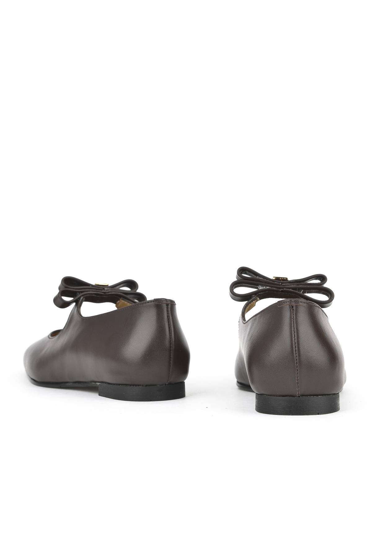 Kadın Hakiki Deri Babet 1531054Z3441 Kahve - Görsel 4