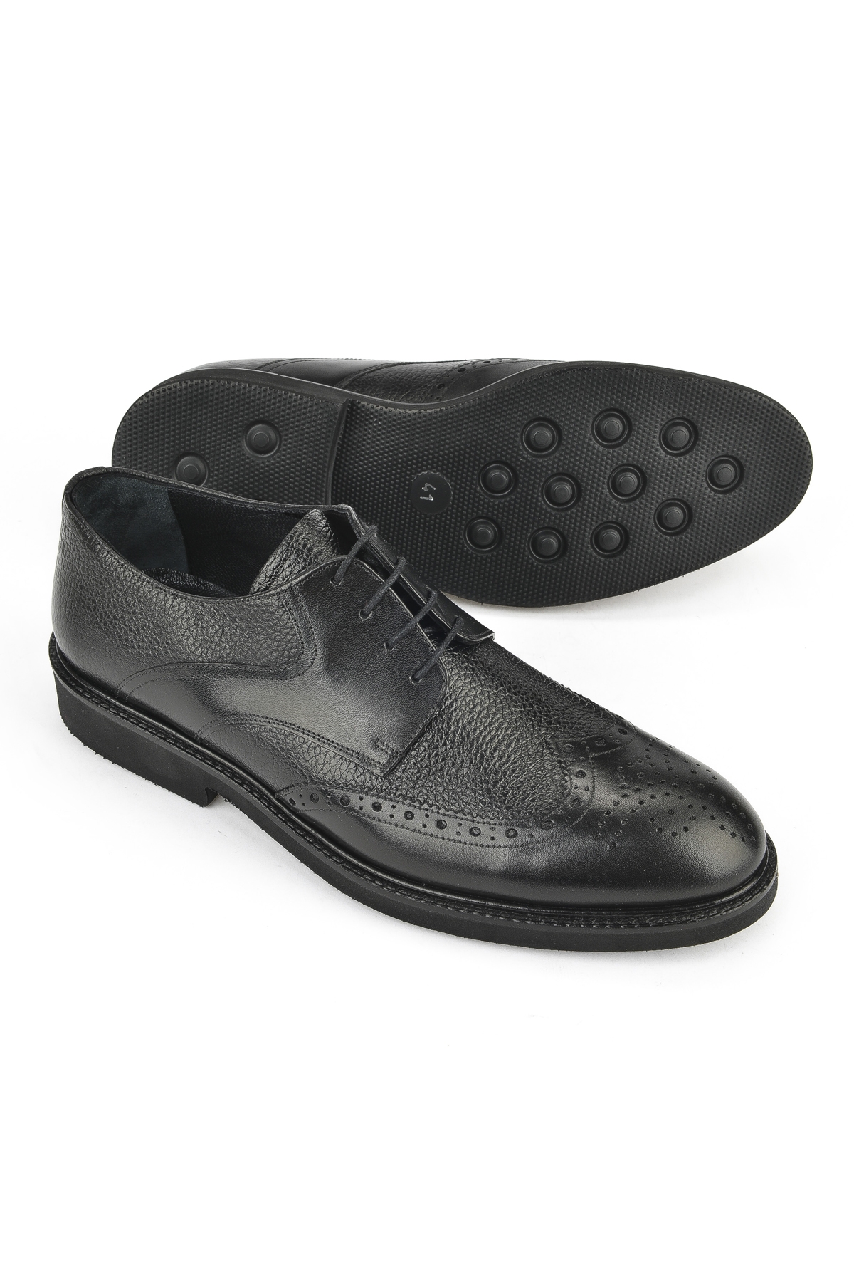 Erkek Hakiki Deri Ayakkabı 143145Z6252 Siyah - Görsel 5