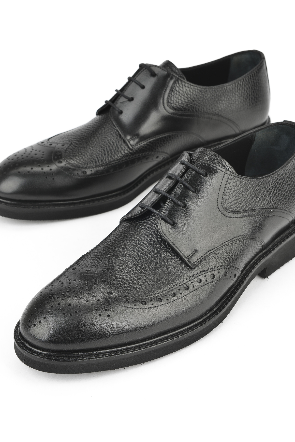 Erkek Hakiki Deri Ayakkabı 143145Z6252 Siyah - Görsel 6