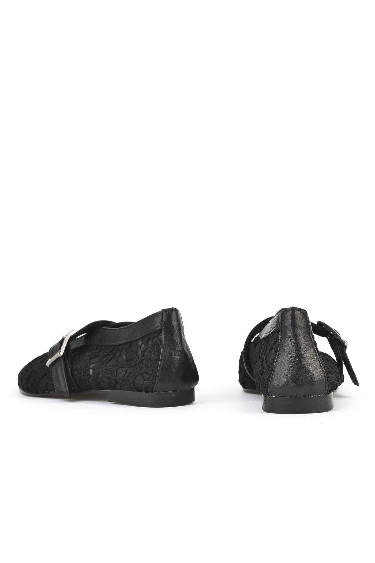 Kadın Hakiki Deri Babet 1531054Z2971 Siyah - Görsel 4