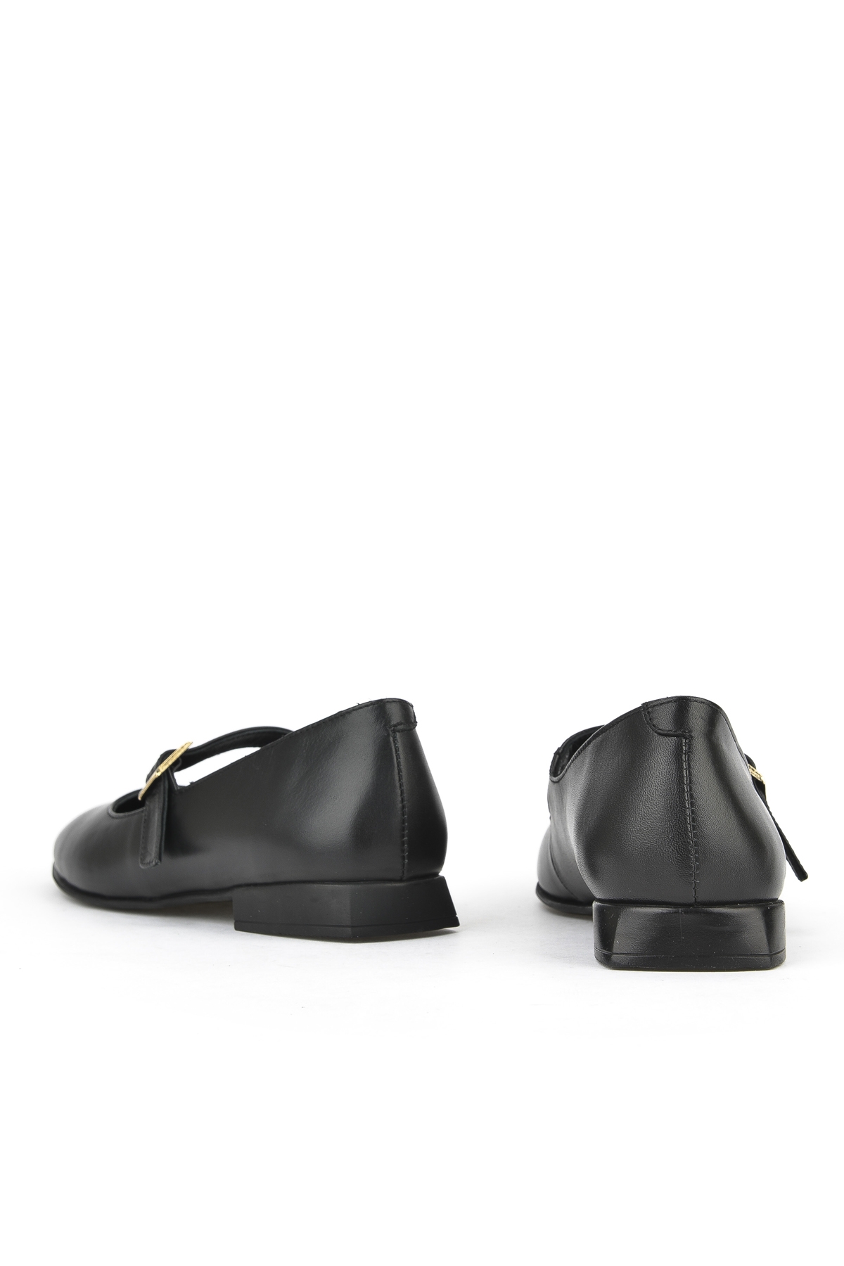 Kadın Hakiki Deri Babet 1531050Z25100780K Siyah - Görsel 4