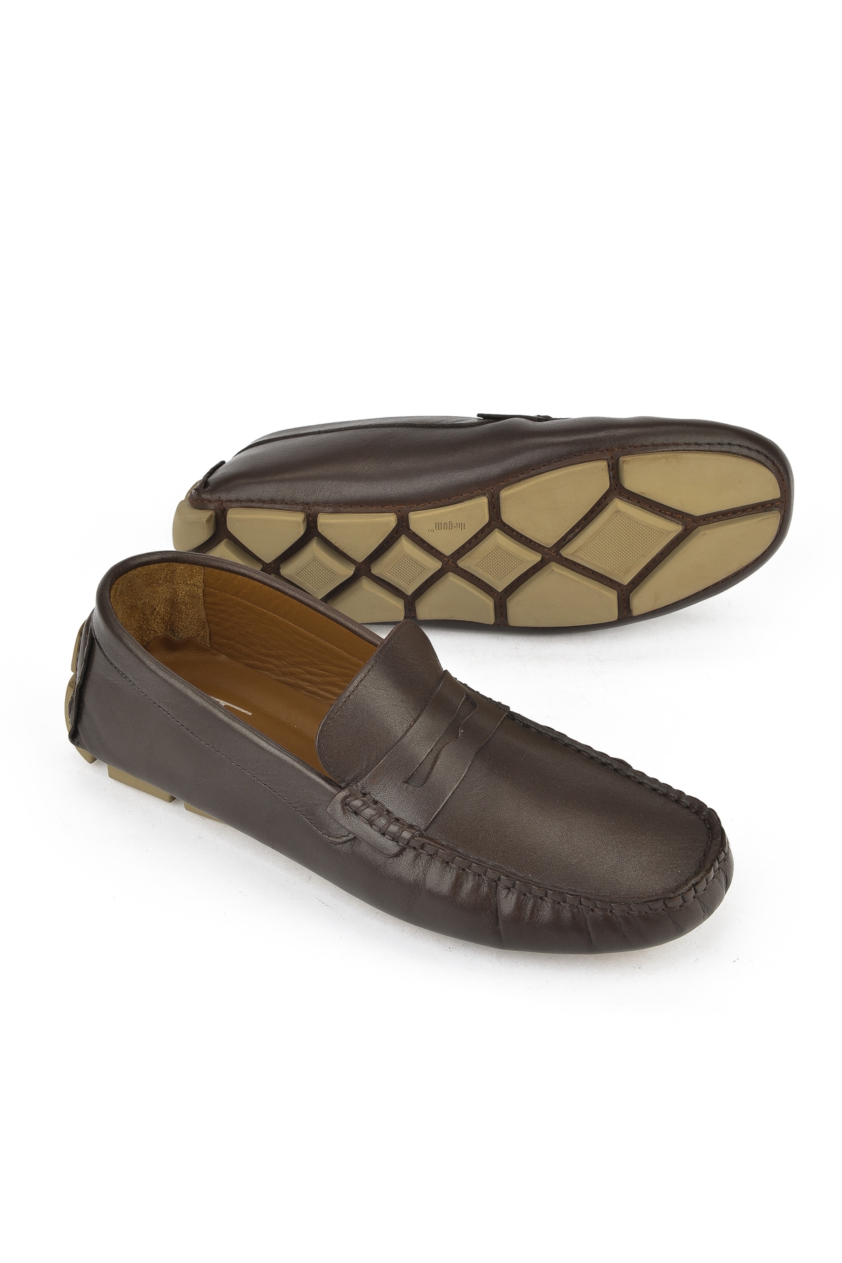 Erkek Hakiki Deri Ayakkabı 151986Z4289 Kahve - Görsel 5