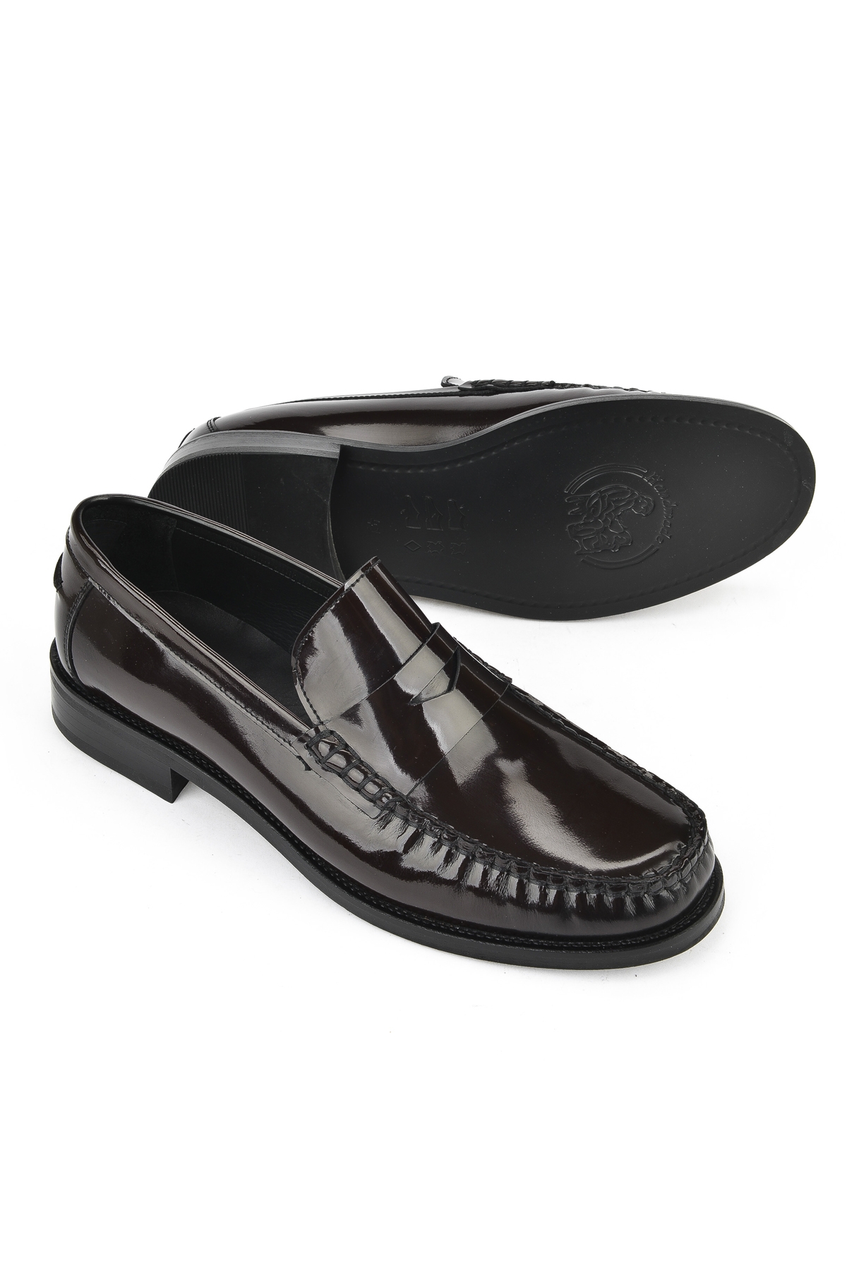 Erkek Hakiki Deri Ayakkabı 15350Z6868 Bordo - Görsel 5