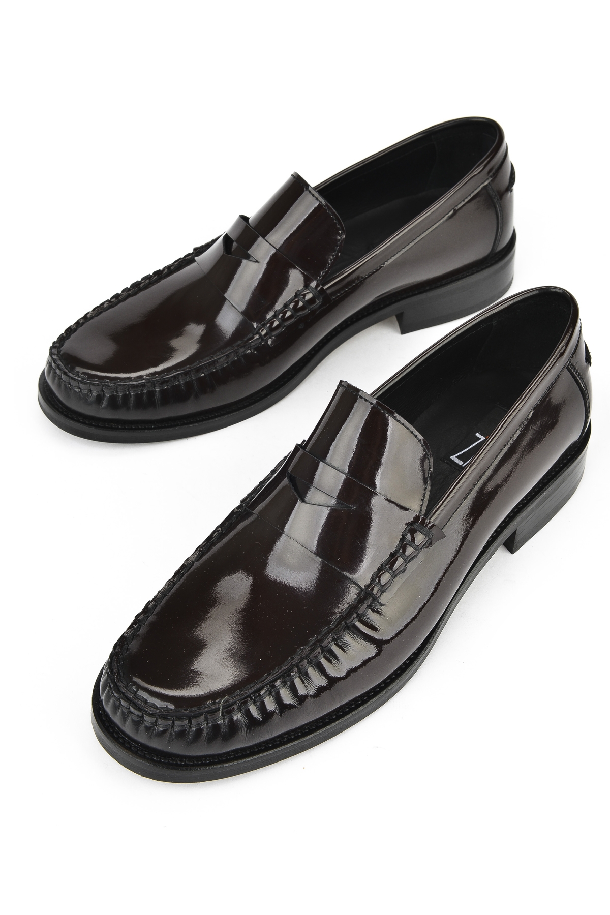 Erkek Hakiki Deri Ayakkabı 15350Z6868 Bordo - Görsel 6