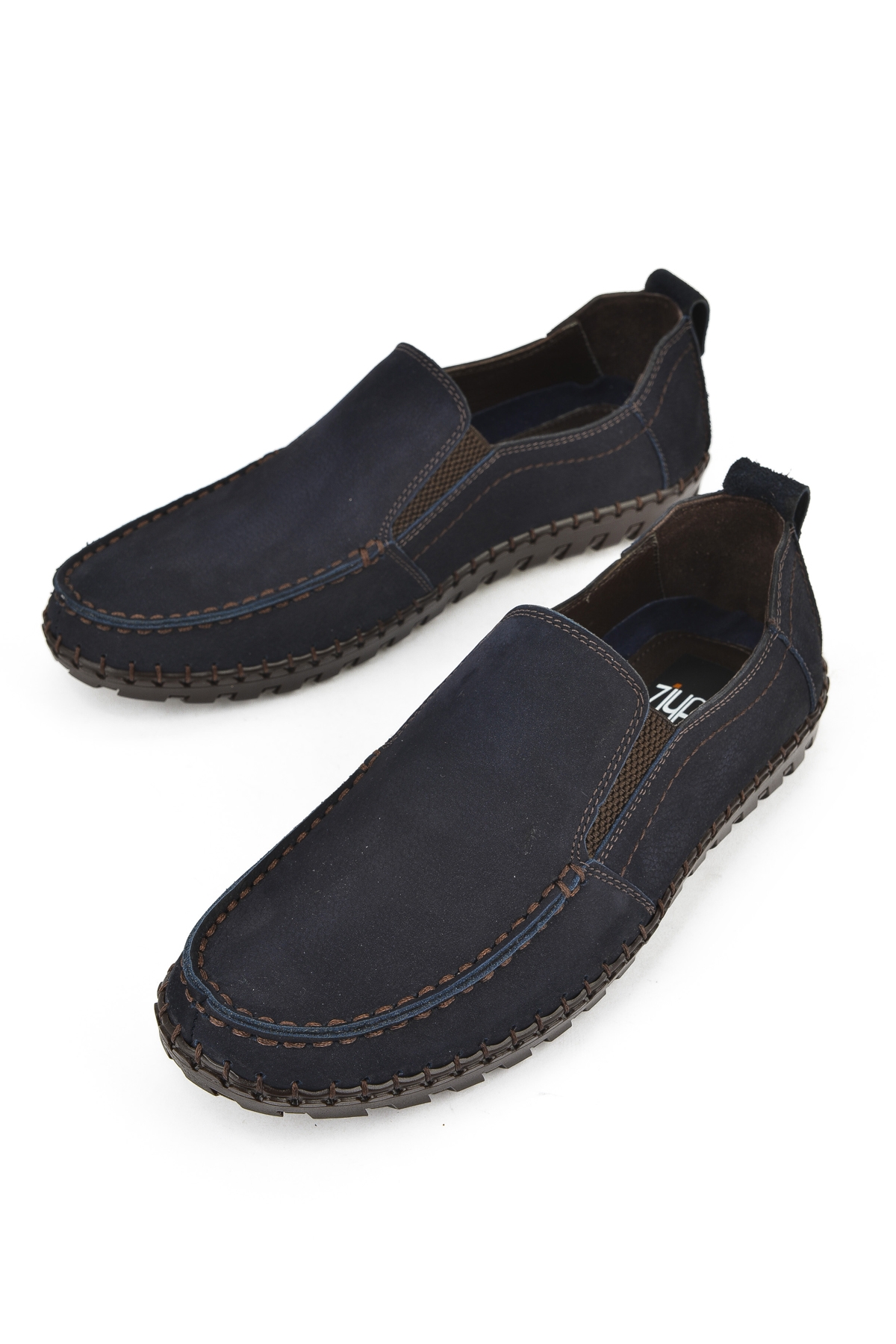 Erkek Hakiki Deri Ayakkabı 1511040ZY182312 Lacivert - Görsel 6