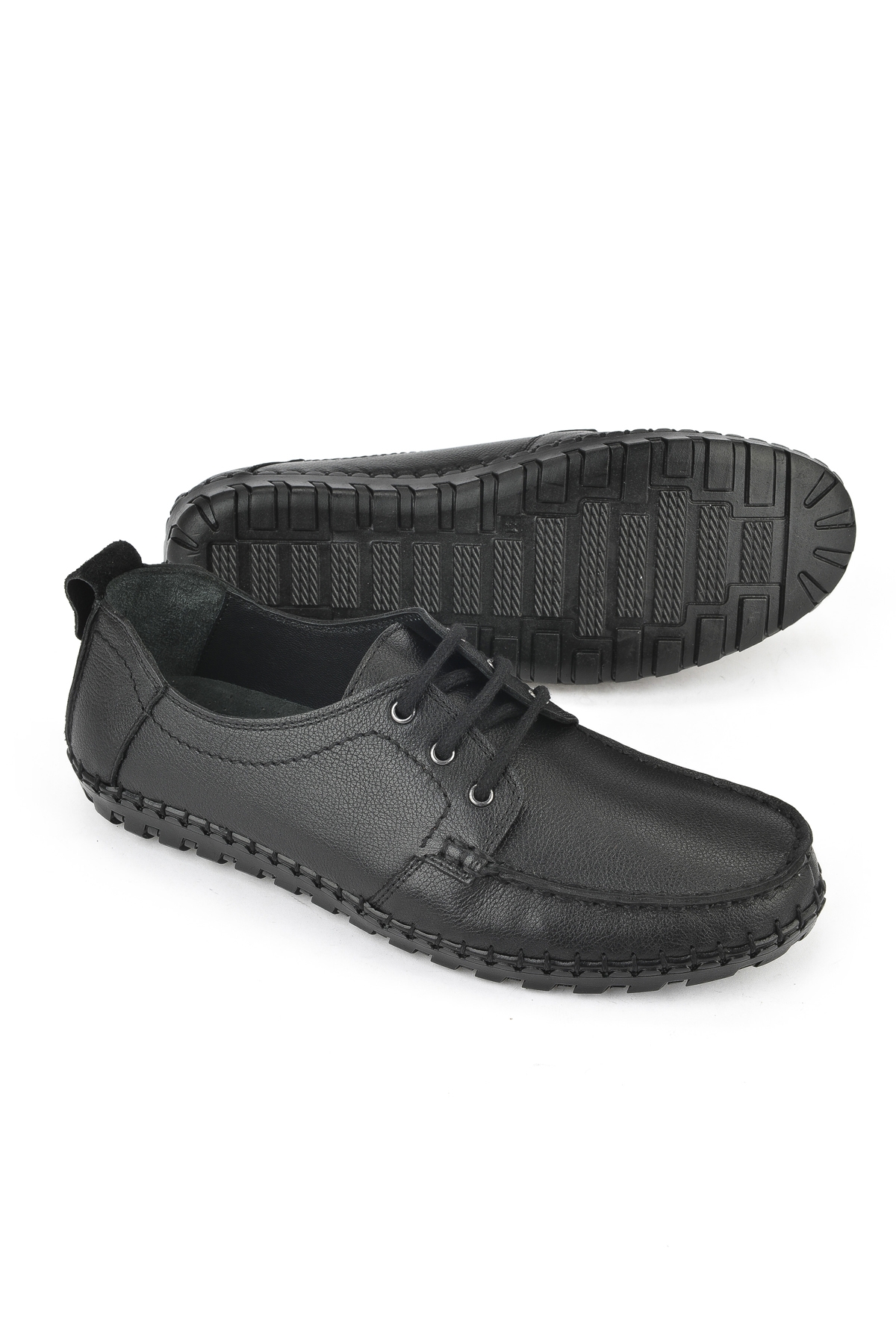 Erkek Hakiki Deri Ayakkabı 1511040ZY18232 Siyah - Görsel 5