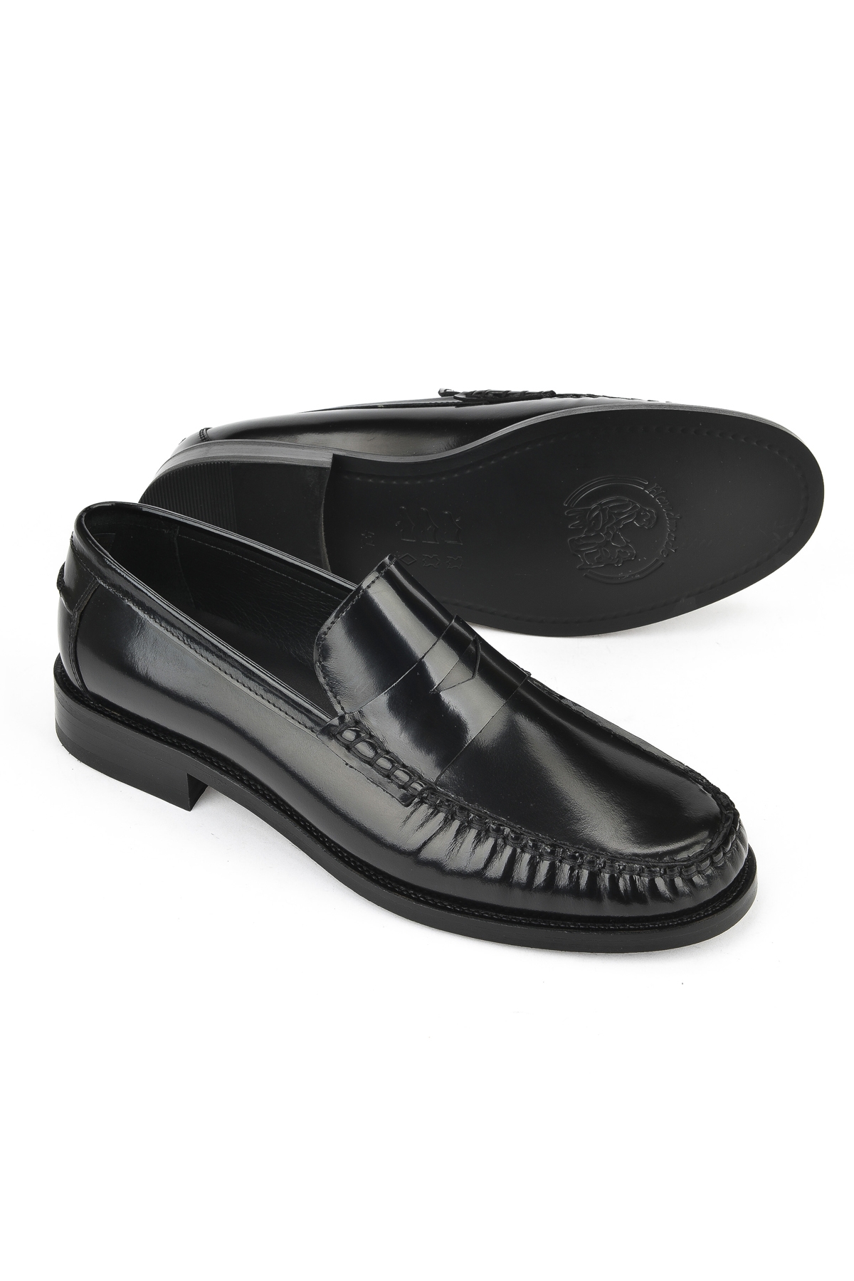 Erkek Hakiki Deri Ayakkabı 15350Z6868 Siyah - Görsel 5