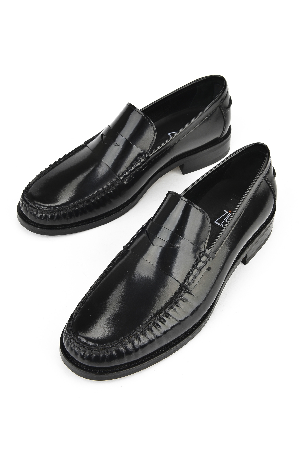 Erkek Hakiki Deri Ayakkabı 15350Z6868 Siyah - Görsel 6