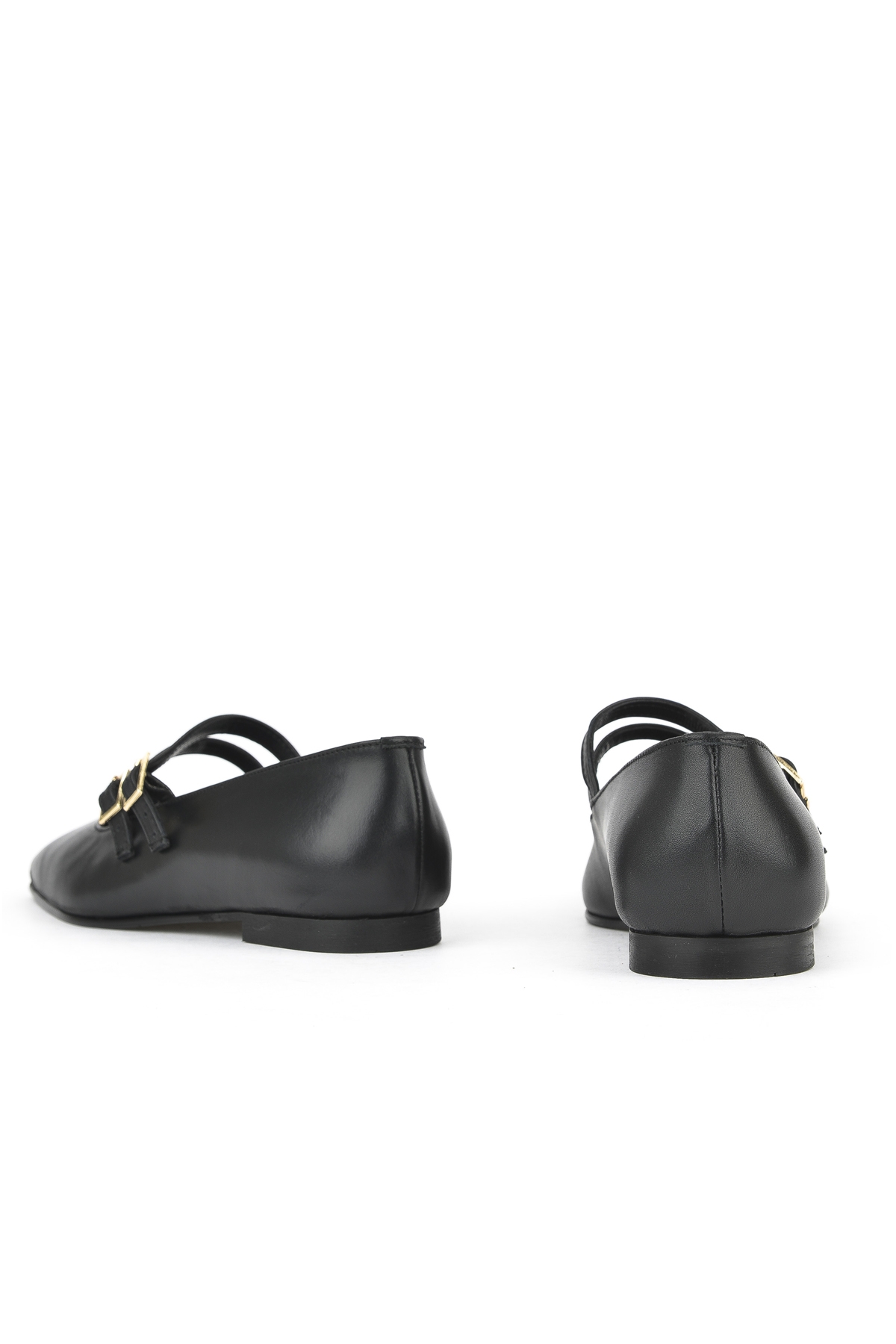 Kadın Hakiki Deri Babet 1531054Z3401 Siyah - Görsel 4