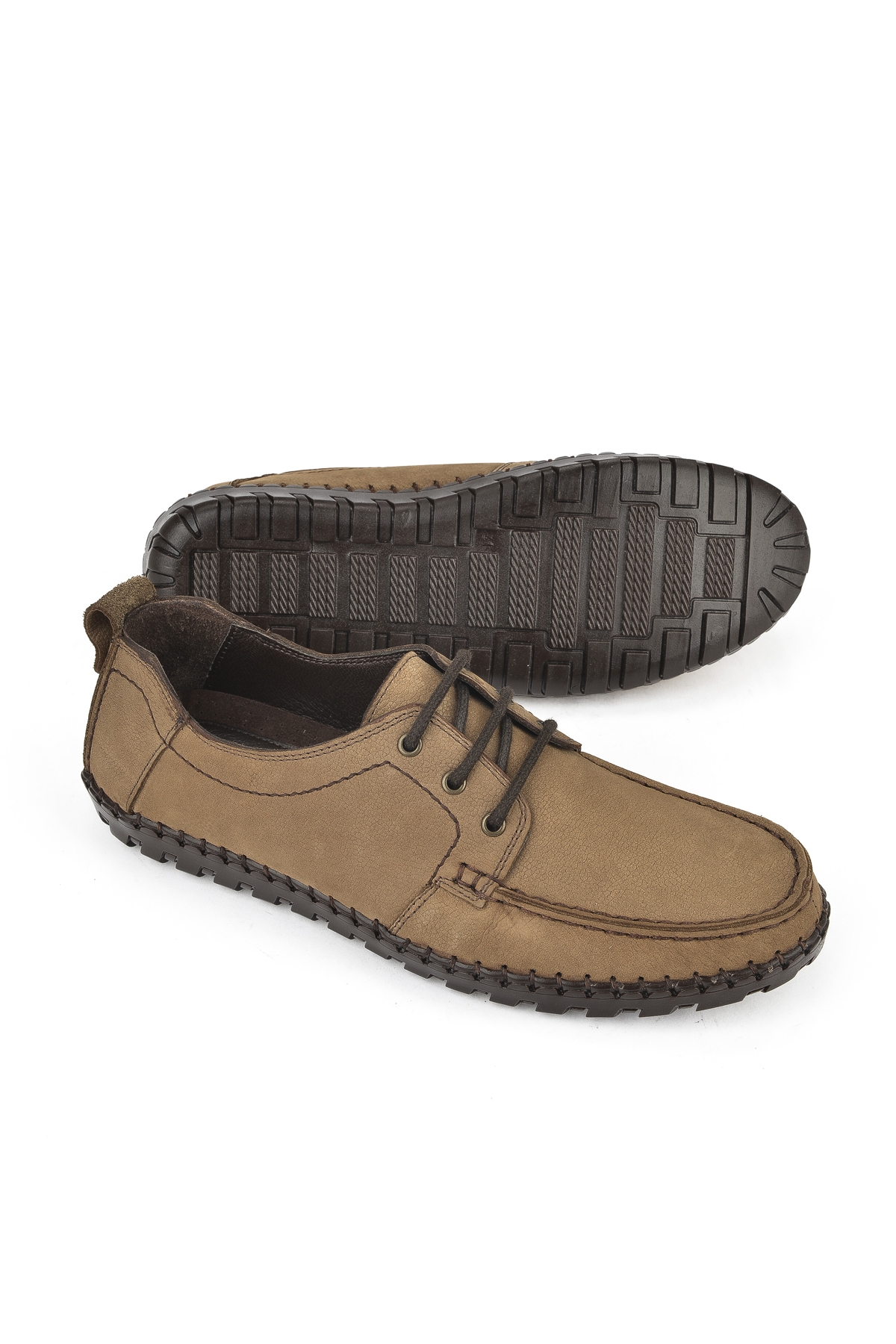 Erkek Hakiki Deri Ayakkabı 1511040ZY182322 Kum - Görsel 5