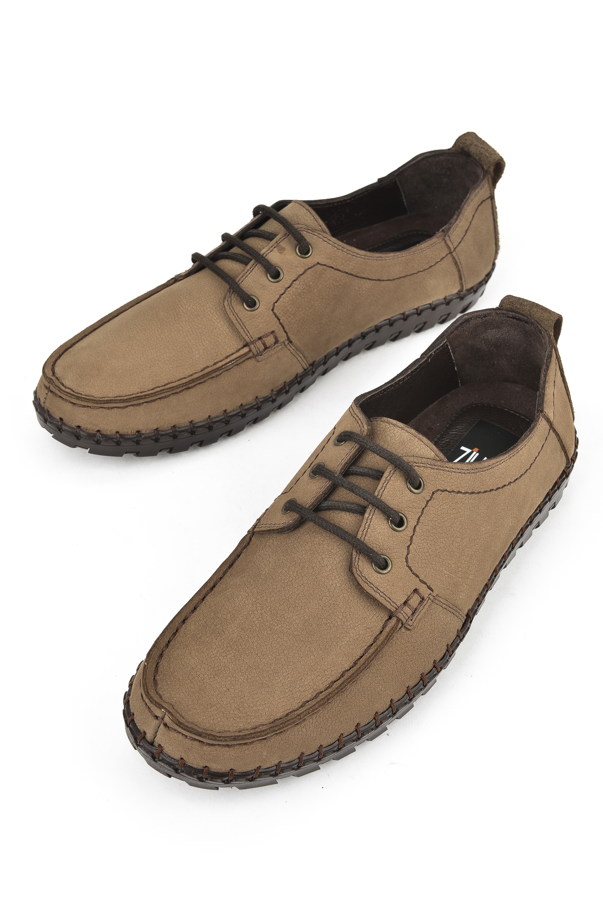 Erkek Hakiki Deri Ayakkabı 1511040ZY182322 Kum - Görsel 6