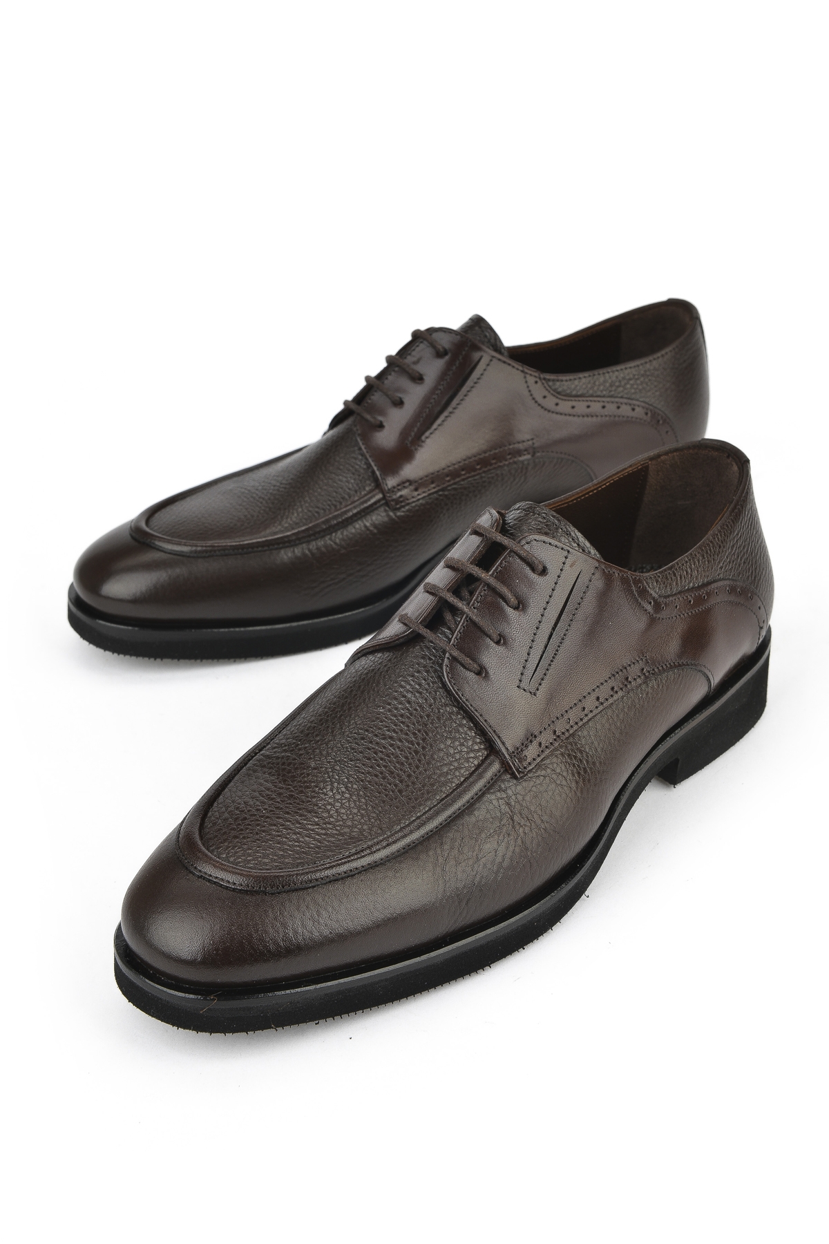 Erkek Hakiki Deri Ayakkabı 151145Z316 Kahve - Görsel 6