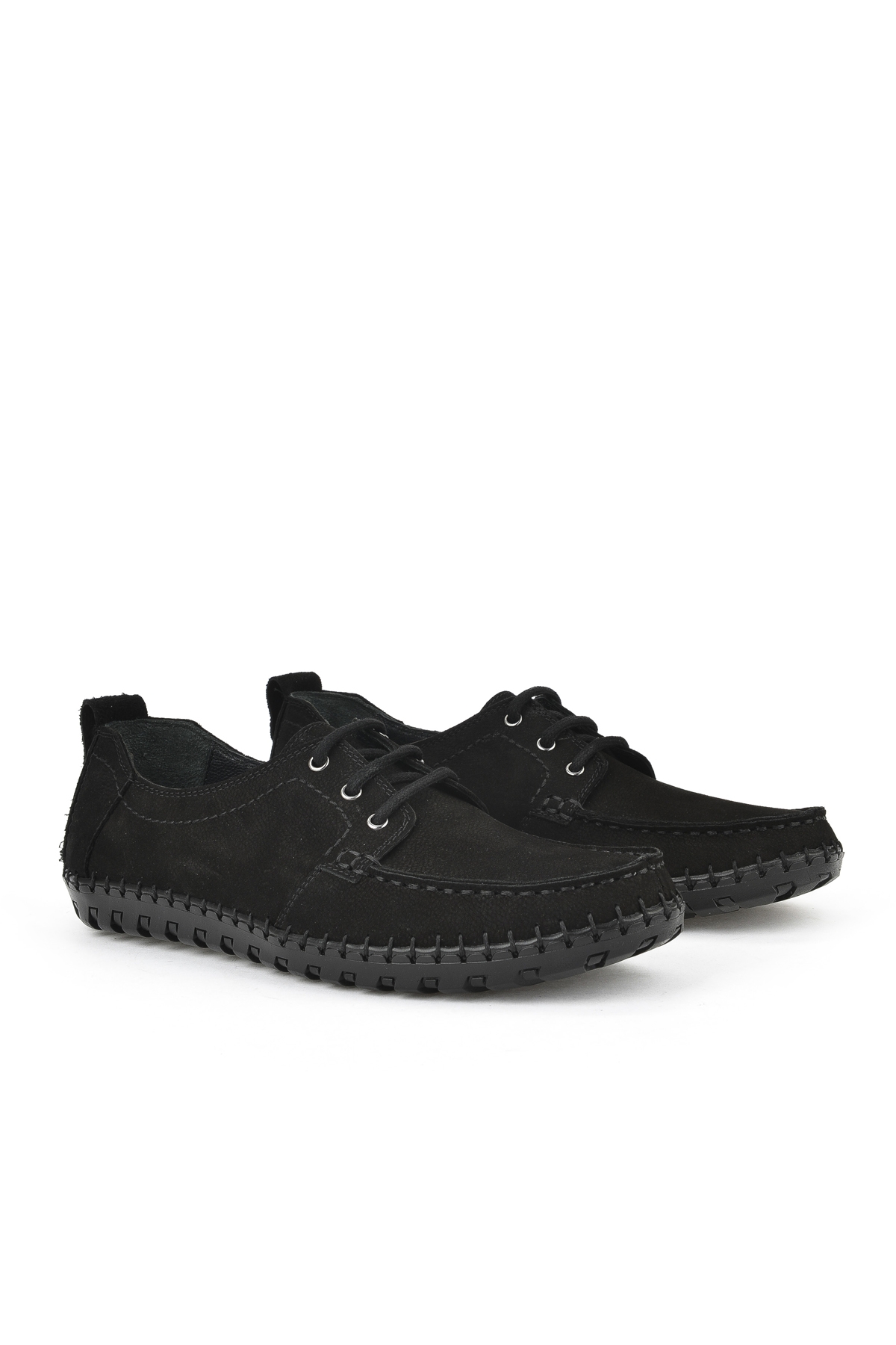 Erkek Hakiki Deri Ayakkabı 1511040ZY182322 Siyah - Görsel 3