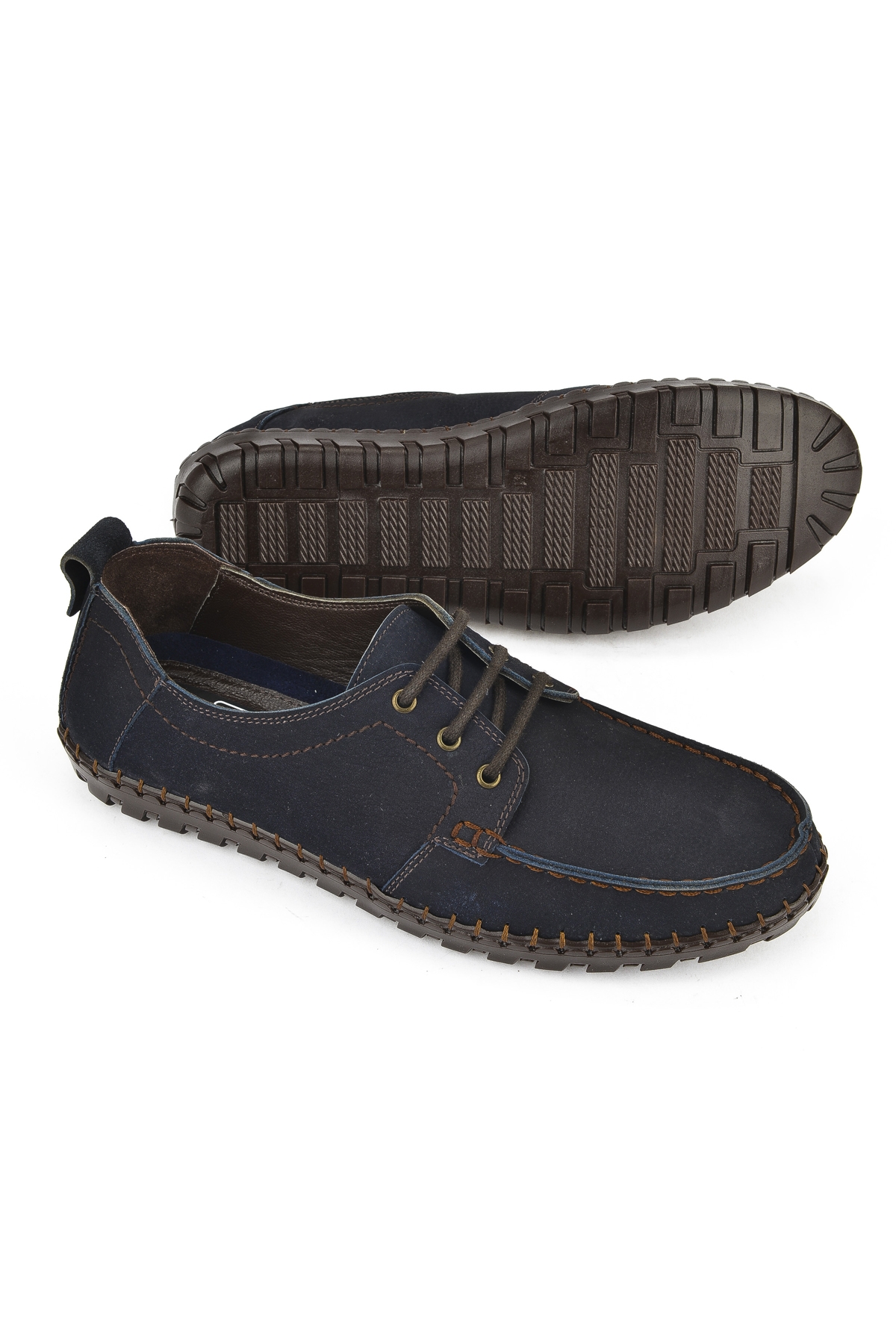 Erkek Hakiki Deri Ayakkabı 1511040ZY182322 Lacivert - Görsel 5