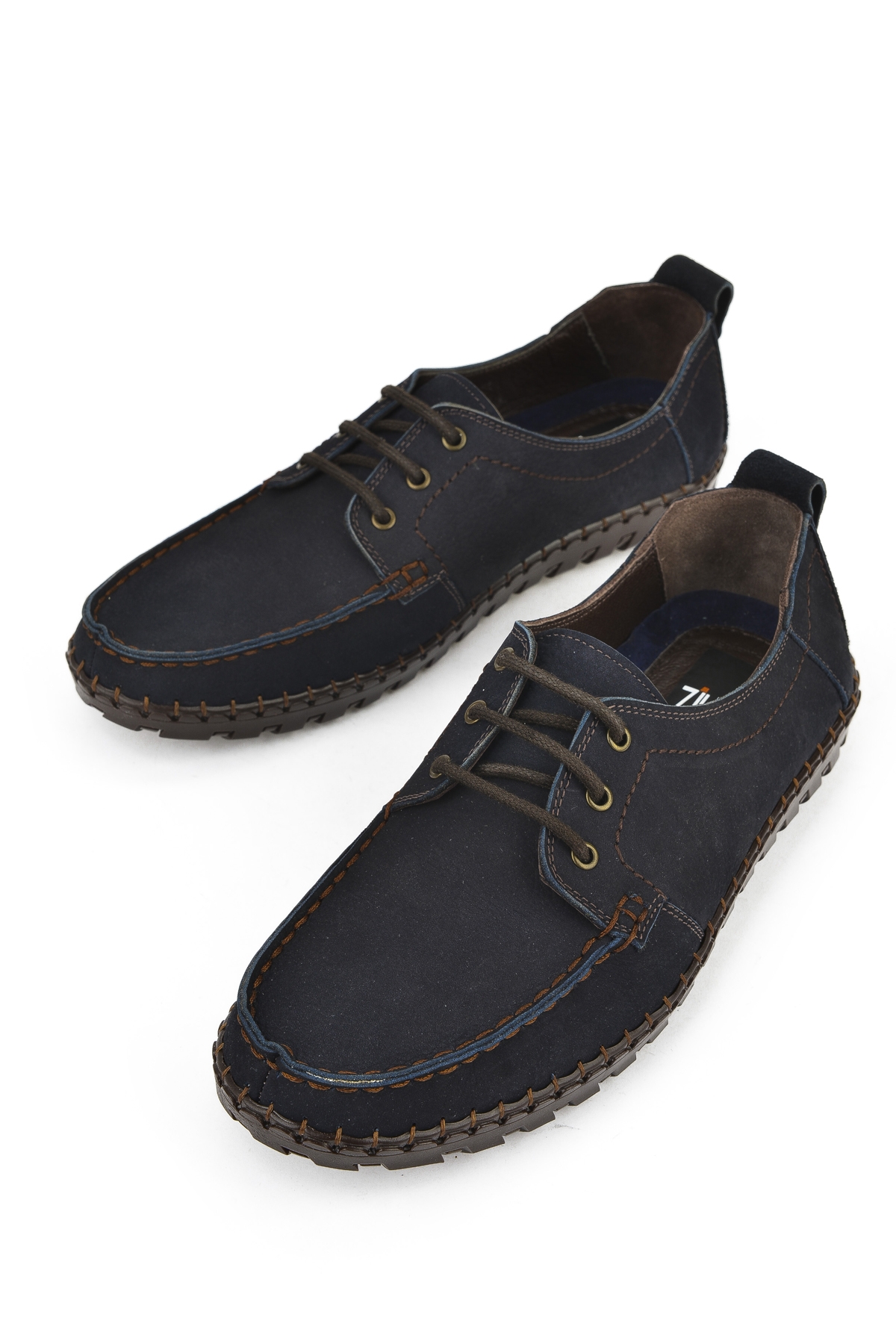 Erkek Hakiki Deri Ayakkabı 1511040ZY182322 Lacivert - Görsel 6