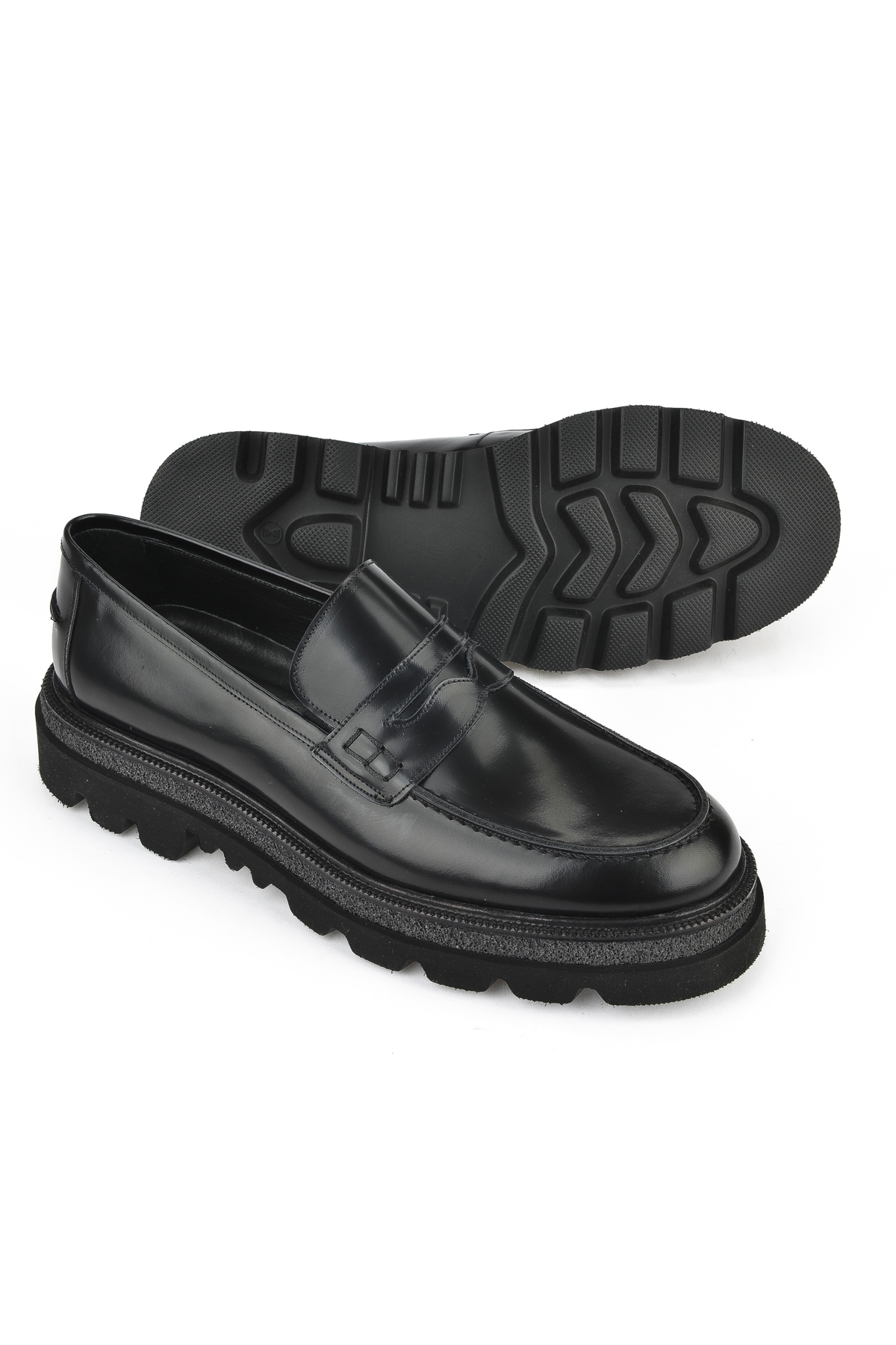 Erkek Hakiki Deri Ayakkabı 153745Z29201 Siyah - Görsel 5