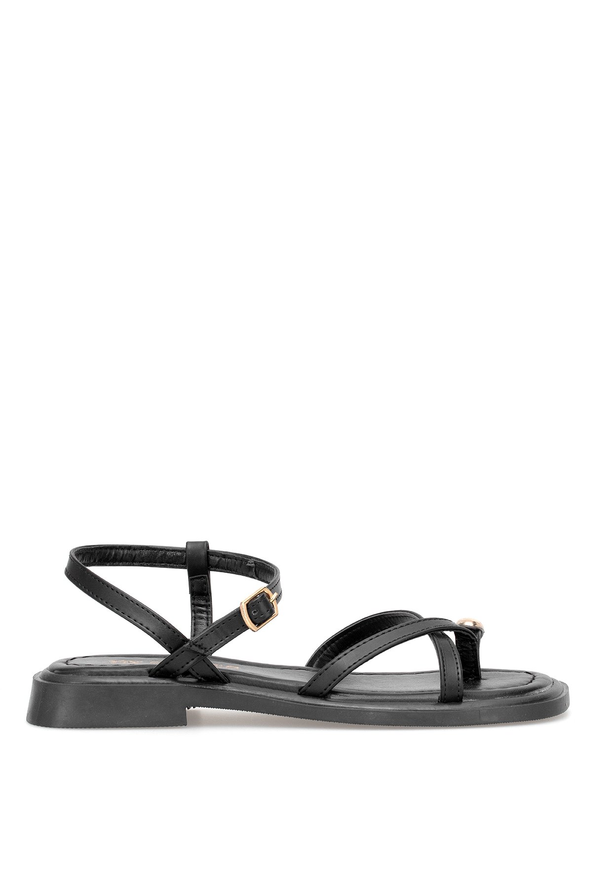 Elit BTLP01 Kadın Düz Sandalet Siyah - Görsel 6