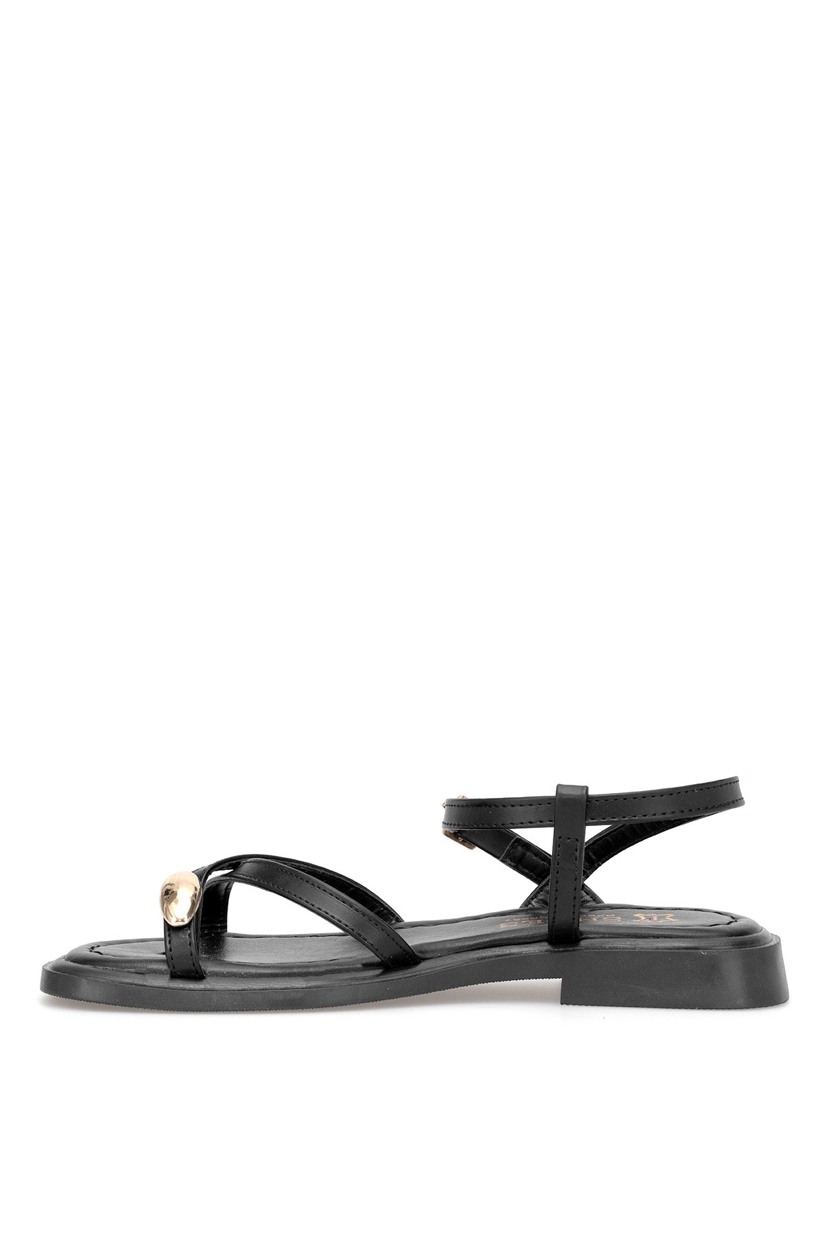 Elit BTLP01 Kadın Düz Sandalet Siyah - Görsel 8