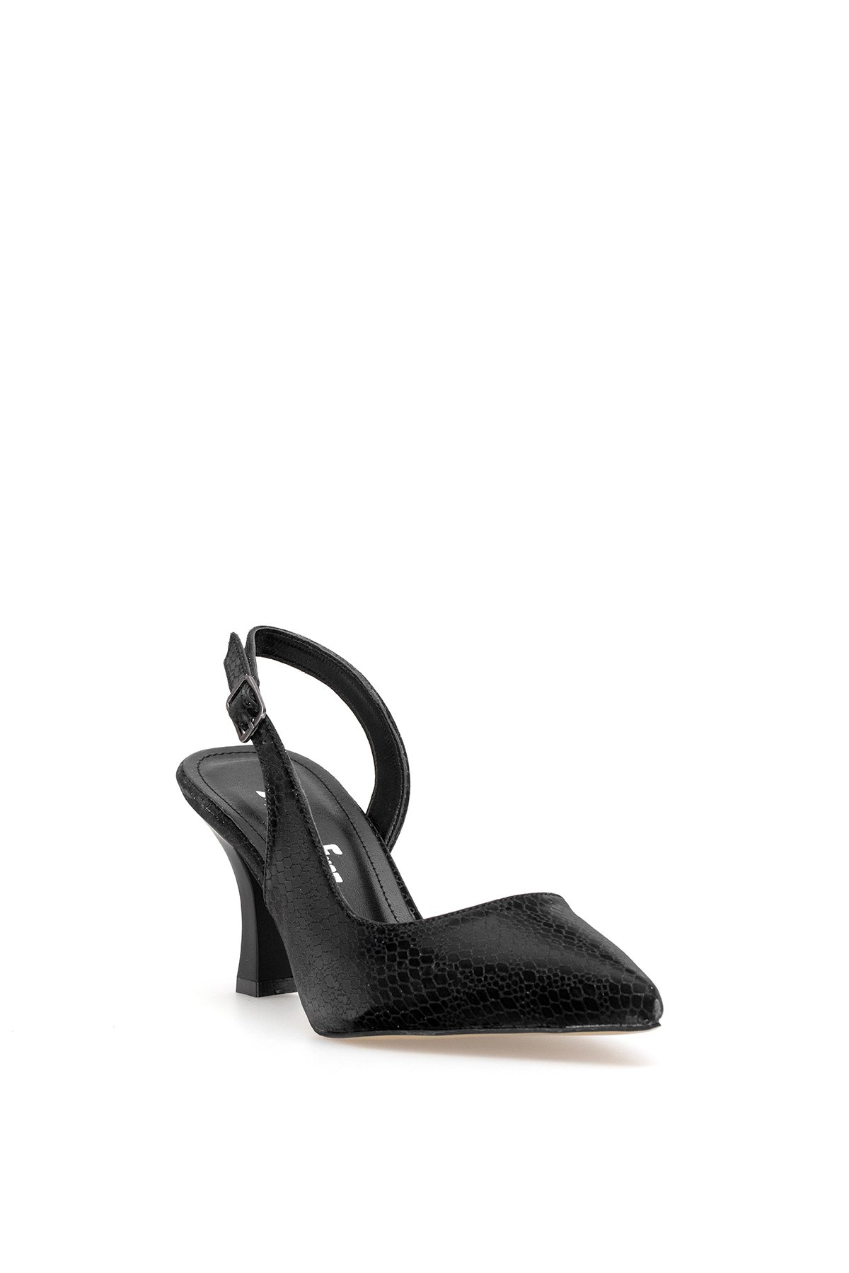 Elit MST1180Y Kadın Klasik Topuklu ayakkabı Siyah - Görsel 3