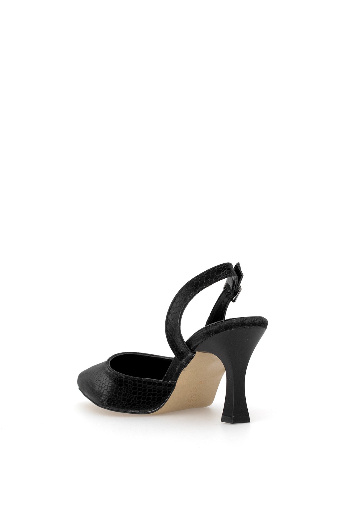Elit MST1180Y Kadın Klasik Topuklu ayakkabı Siyah - Görsel 5