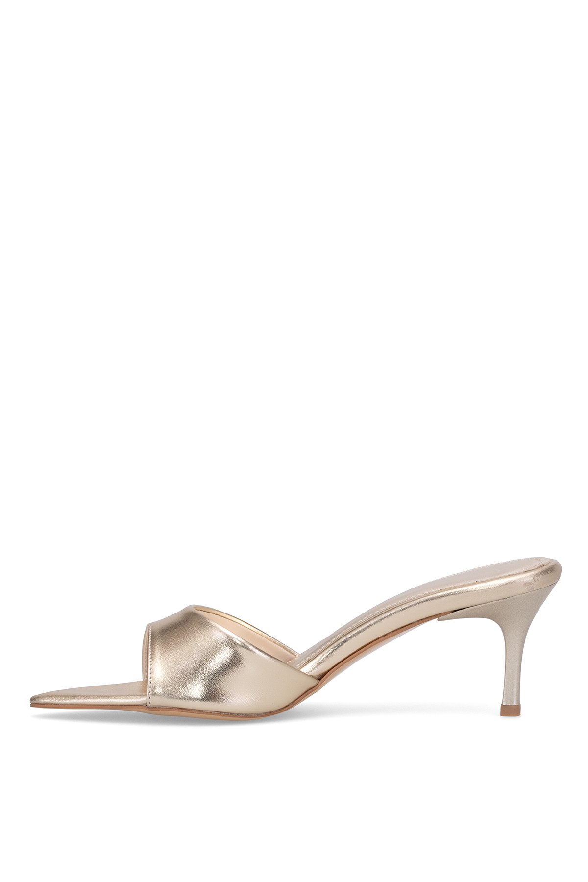 Elit BTSS01 Kadın Topuklu Terlik Altın - Görsel 4