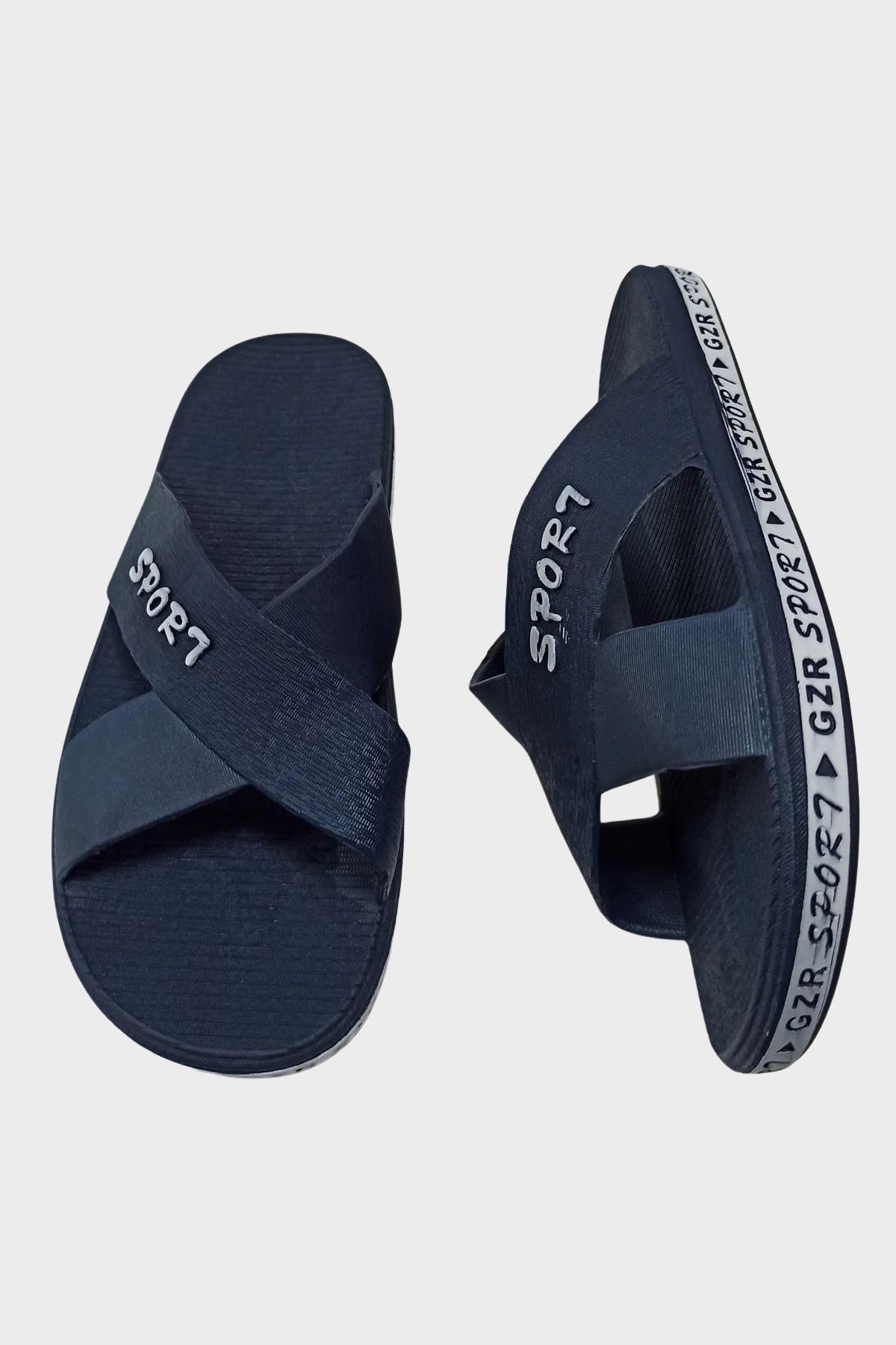 13090 Erkek Kaydırmaz Deniz Plaj Havuz Banyo Günlük Terlik - Görsel 6