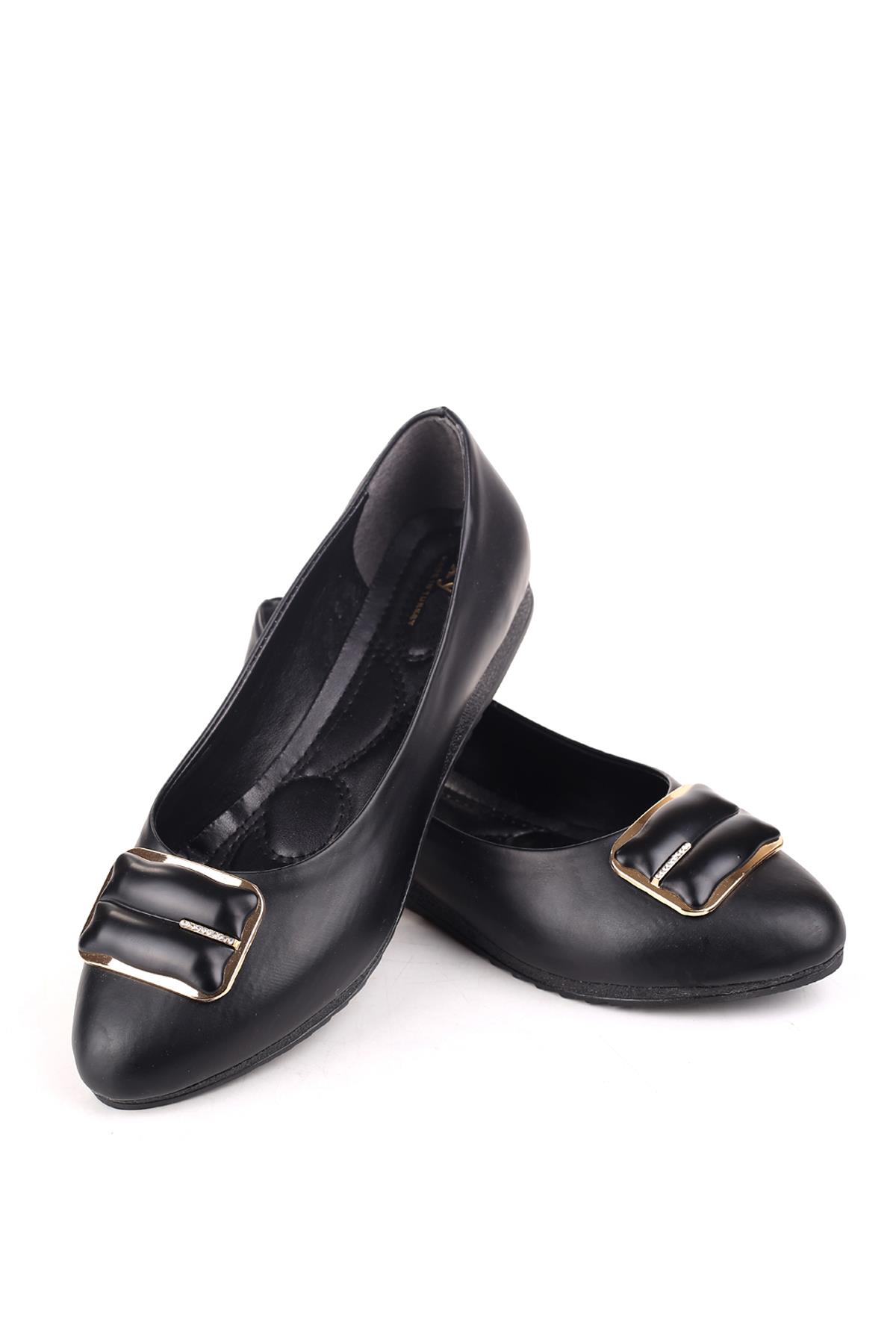 YS6074 Kadın Rahat Taban Günlük Babet Ayakkabı - Görsel 4