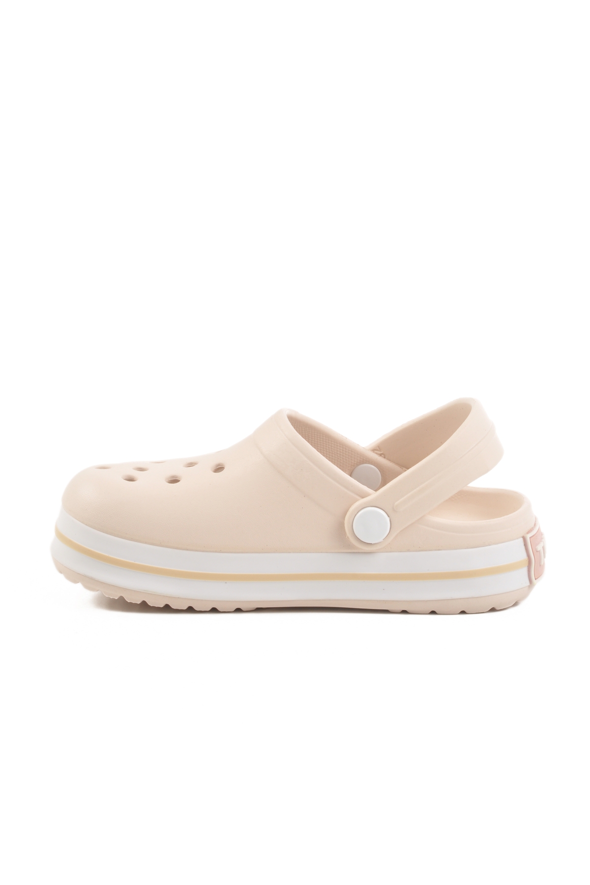 Aspor Ekru Eva Unisex Çocuk Sabo Terlik - Görsel 3