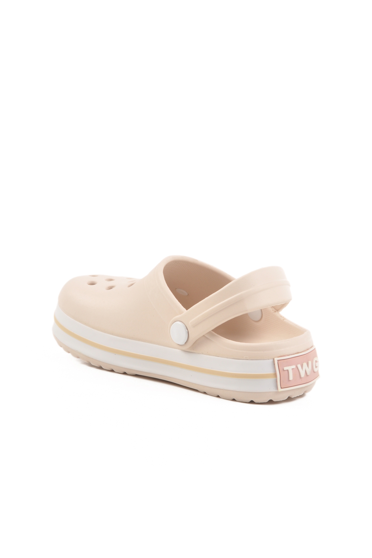 Aspor Ekru Eva Unisex Çocuk Sabo Terlik - Görsel 5