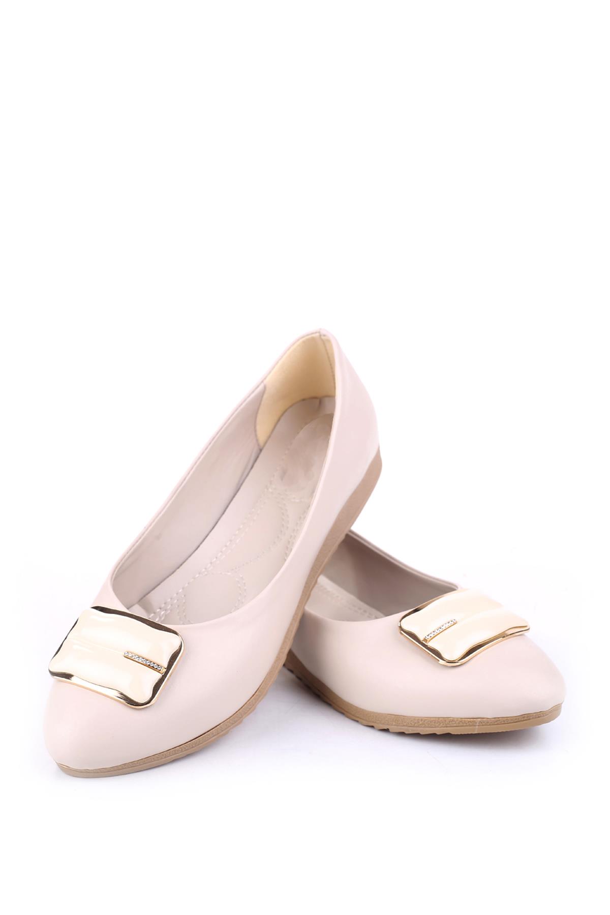 YS6074 Kadın Rahat Taban Günlük Babet Ayakkabı - Görsel 4