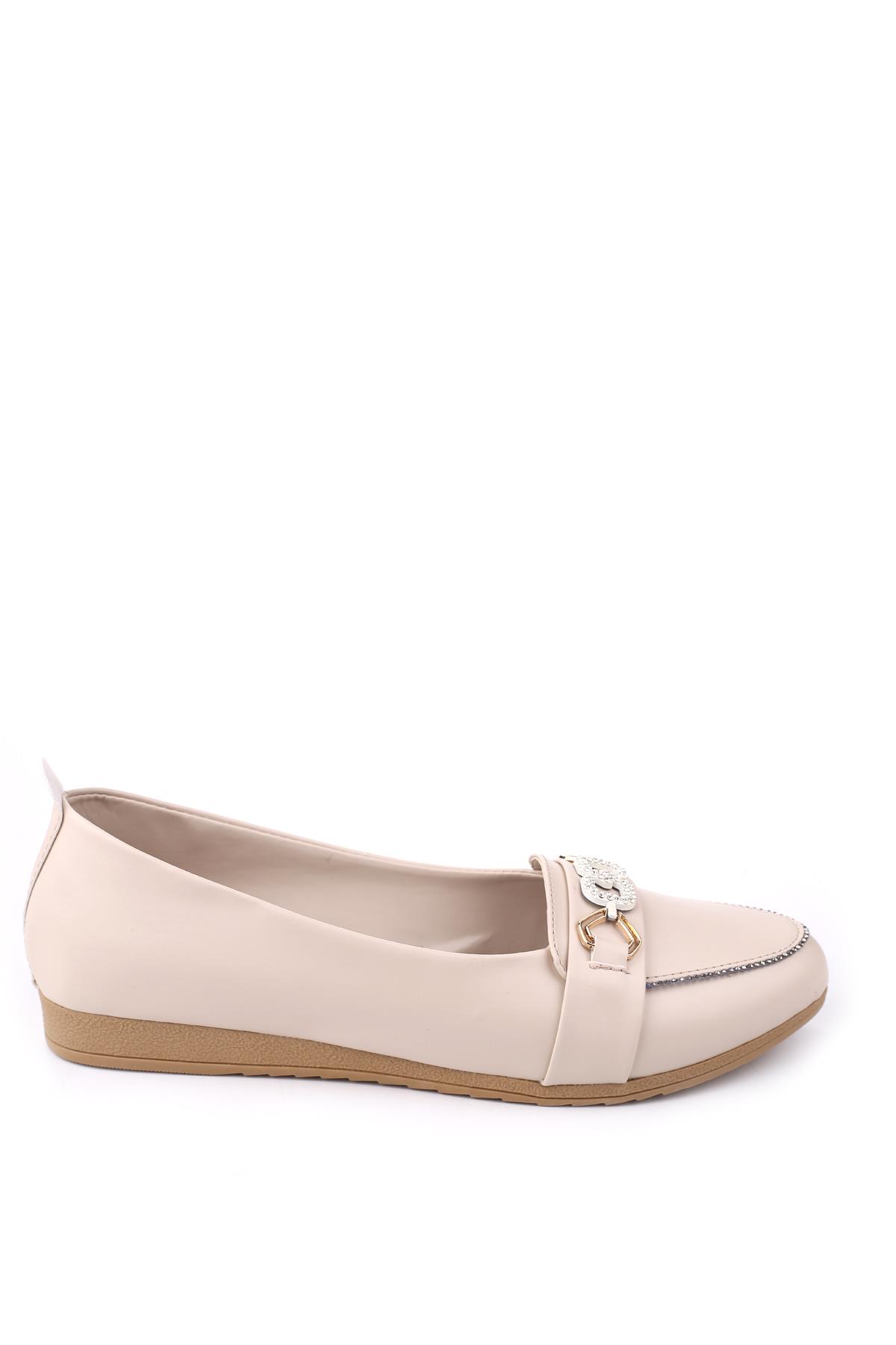 4717 Kadın Büyük Numara Rahat Taban Babet Ayakkabı - Görsel 3