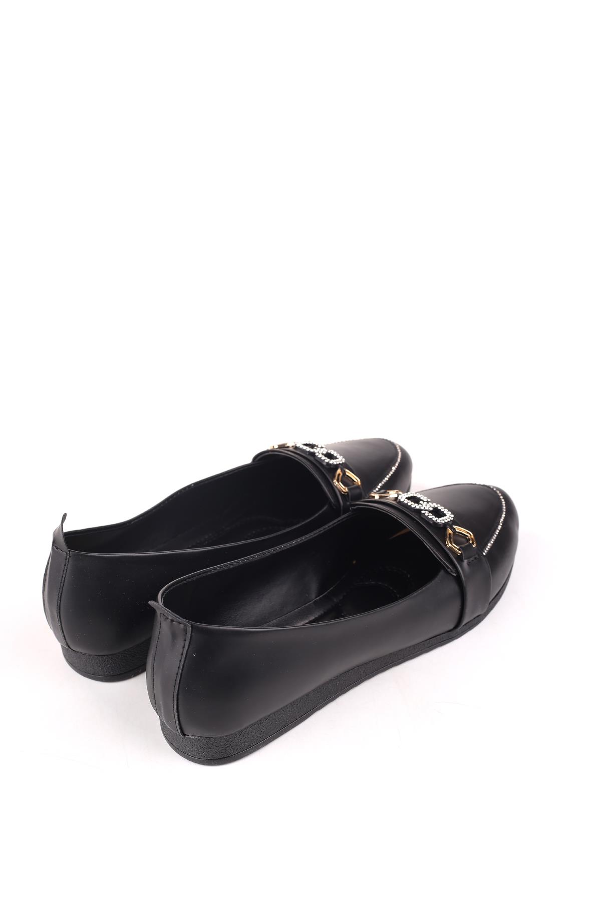 4717 Kadın Büyük Numara Rahat Taban Babet Ayakkabı - Görsel 5