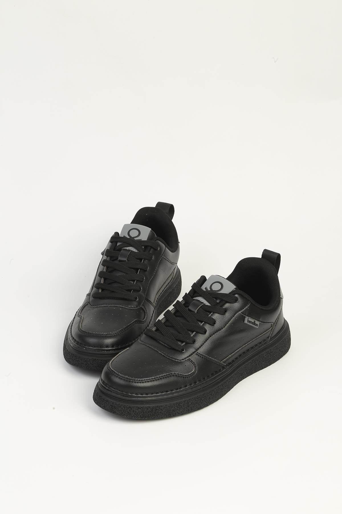 Siyah Erkek Spor Ayakkabı İTHAL BNI-11585 - Görsel 5