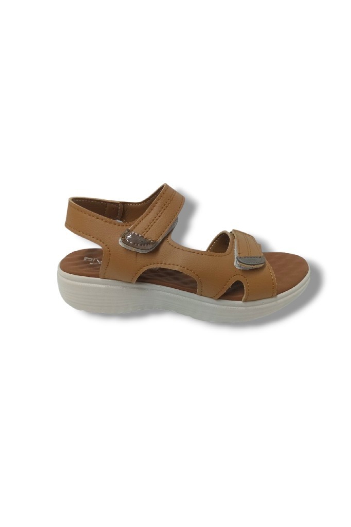 805-25 Deri Anatomik Cırt Bant Kadın Sandalet - Görsel 3