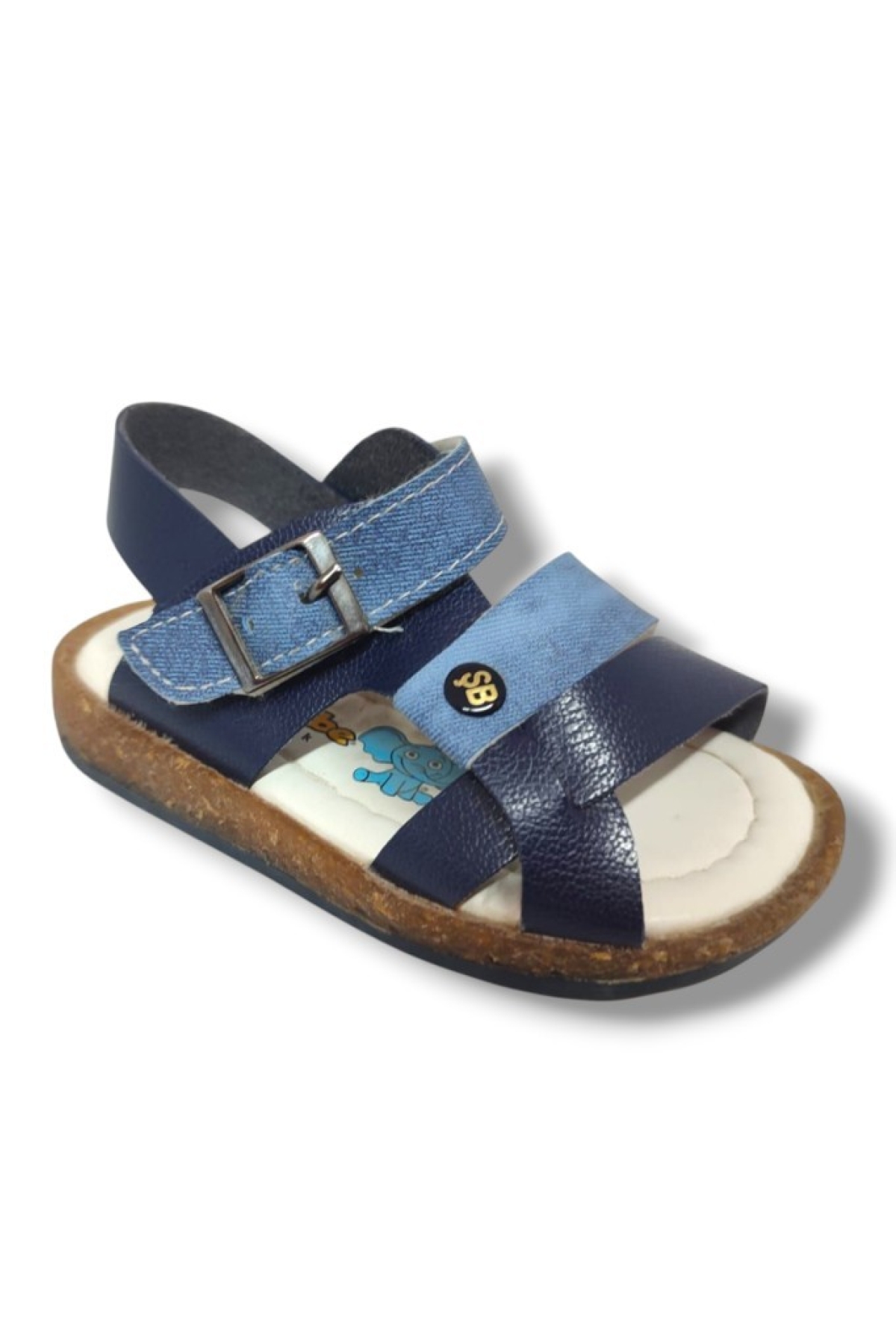 Şirinbebe 1595-20 Anatomik 3 Bant Kemer Tokalı Erkek Çocuk Sandalet Lacivert Mavi 21-25 - Görsel 2