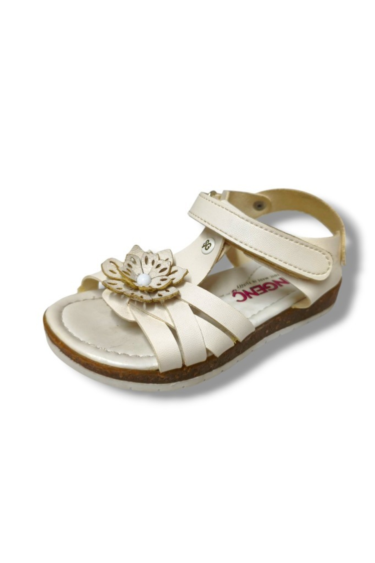 Şiringenç 3083-20 Çapraz Şerit Çiçekli Kız Çocuk Sandalet 26-30 - Görsel 2