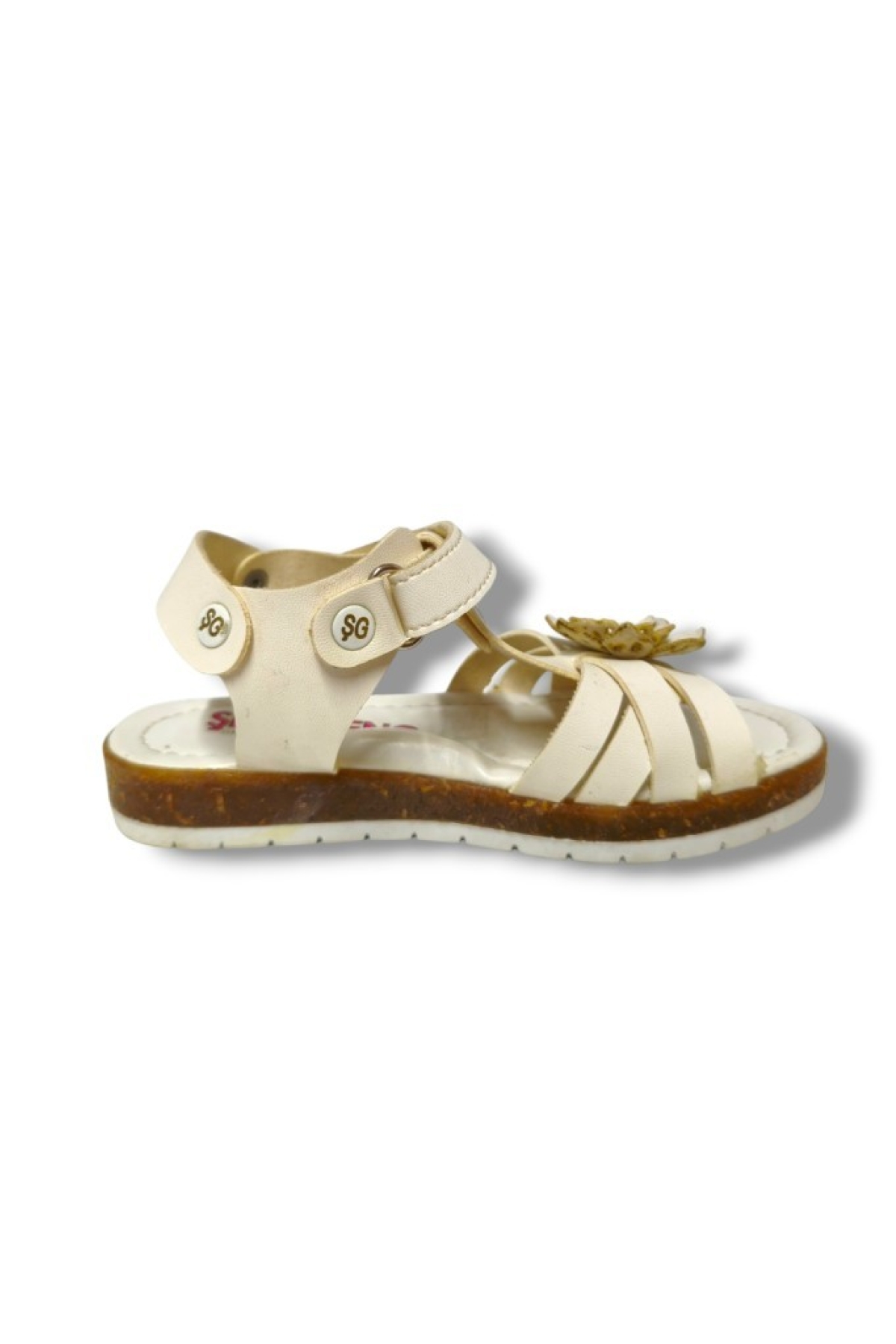 Şiringenç 3083-20 Çapraz Şerit Çiçekli Kız Çocuk Sandalet 26-30 - Görsel 4