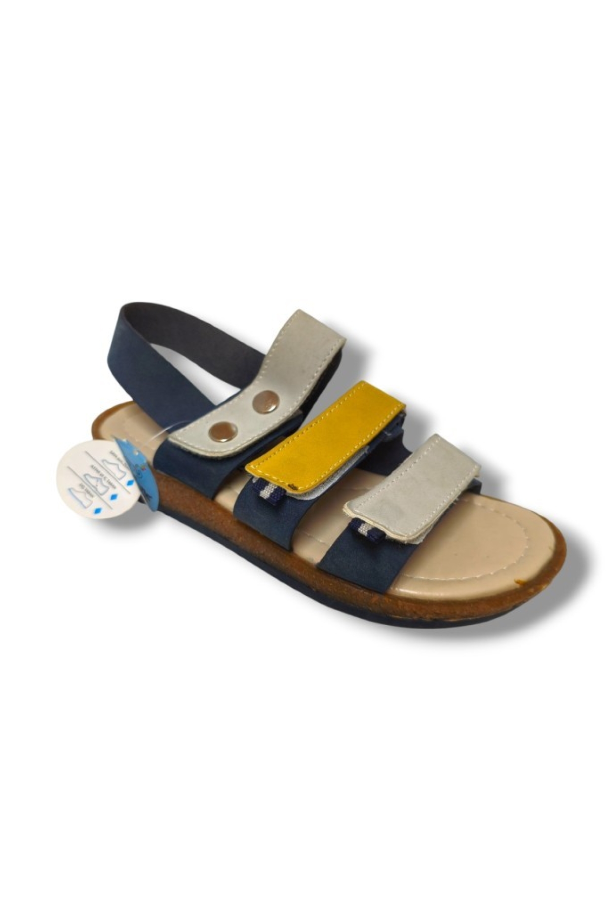 Şiringenç 3056-20 3 Cırt Tokalı Erkek Çocuk Sandalet Lacivert Gri 31-36 - Görsel 2