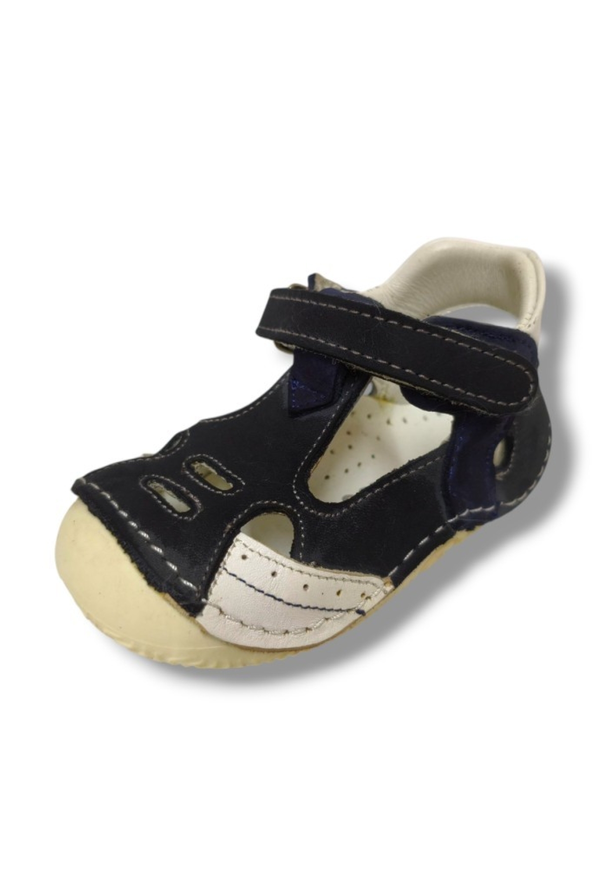 Lepi 3055-20 Önü Kapali Cırtlı Erkek Çocuk Sandalet Gri Beyaz 18-20 - Görsel 2