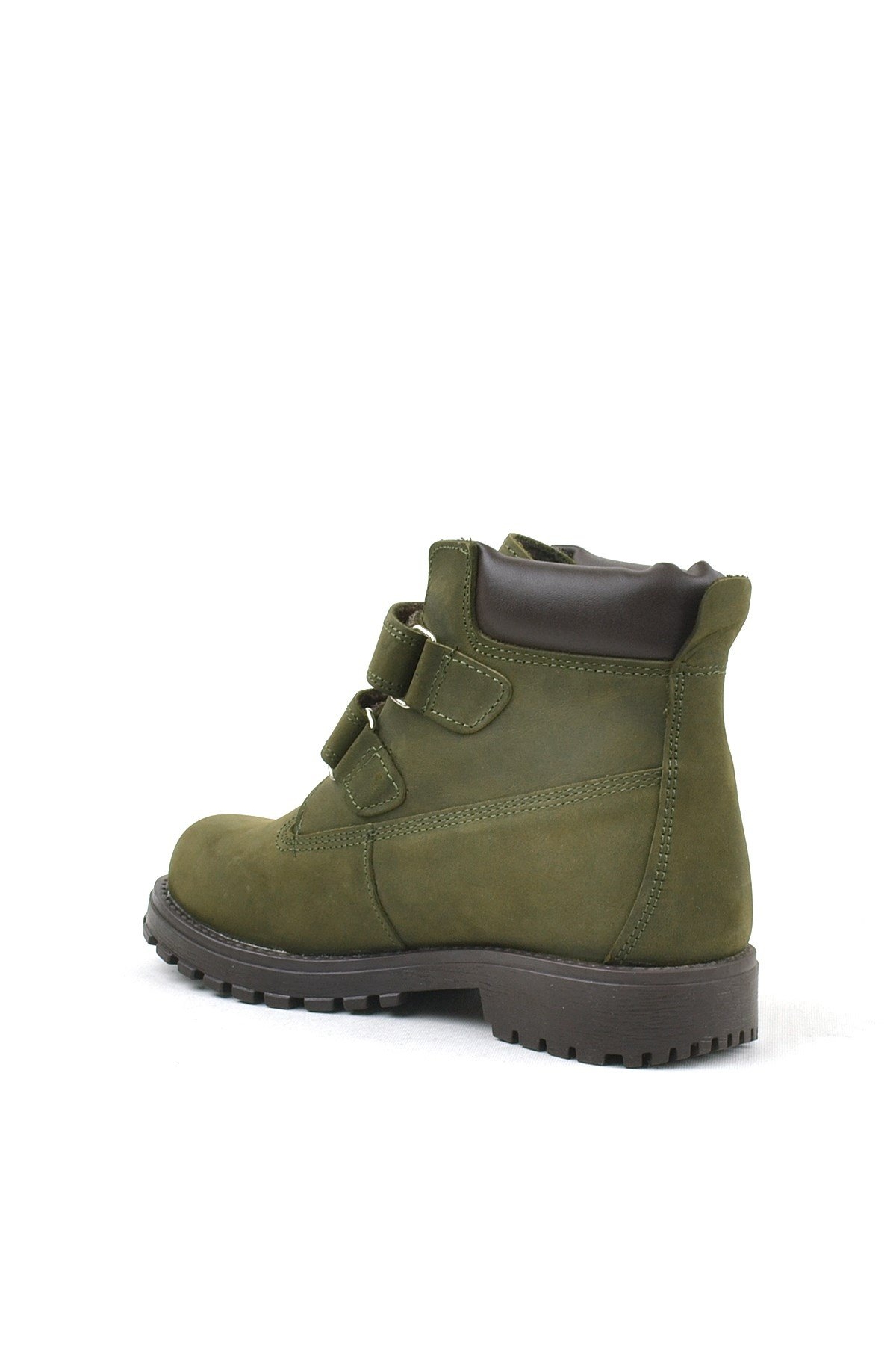 Neson Hakiki Deri Yeşil Cırtlı Çocuk Bot - Görsel 4