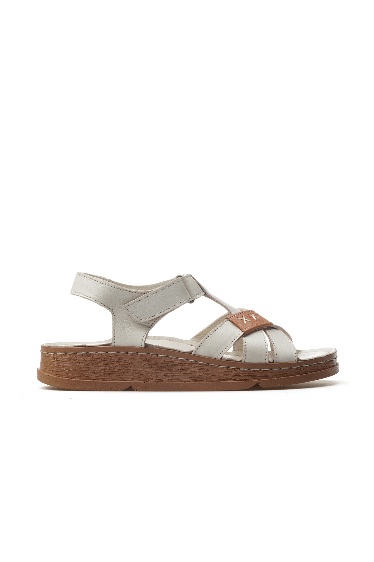 Mammamia Çok Renkli Mammamia Hakiki Deri Kadın Ortopedik Taban Günlük Sandalet 25y D25ys-2440 Z