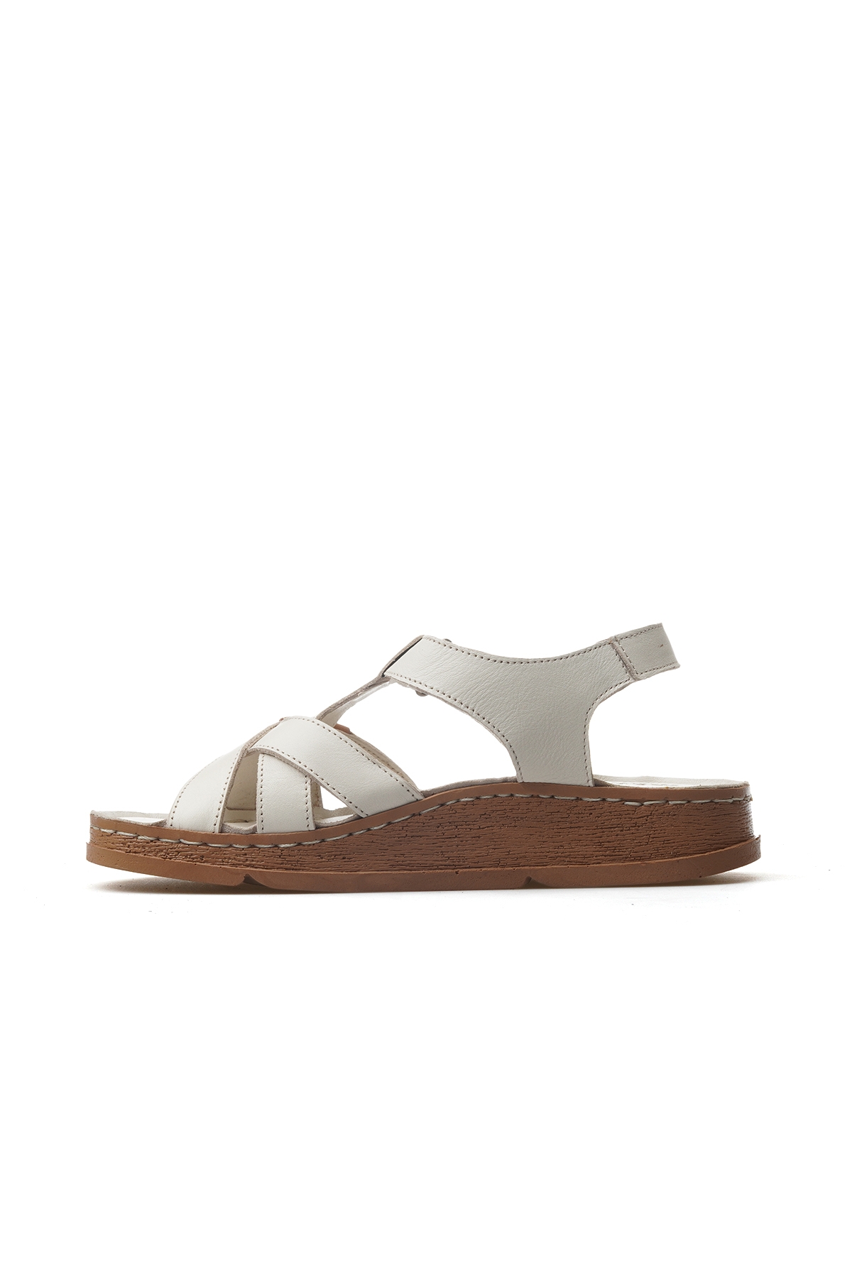 Mammamia Çok Renkli Mammamia Hakiki Deri Kadın Ortopedik Taban Günlük Sandalet 25y D25ys-2440 Z