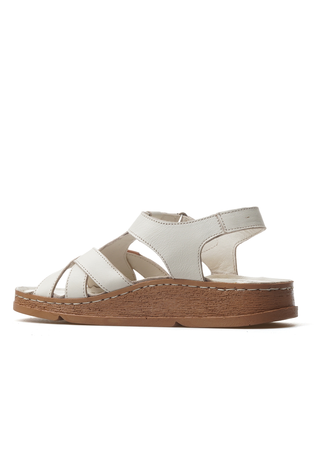 Mammamia Çok Renkli Mammamia Hakiki Deri Kadın Ortopedik Taban Günlük Sandalet 25y D25ys-2440 Z