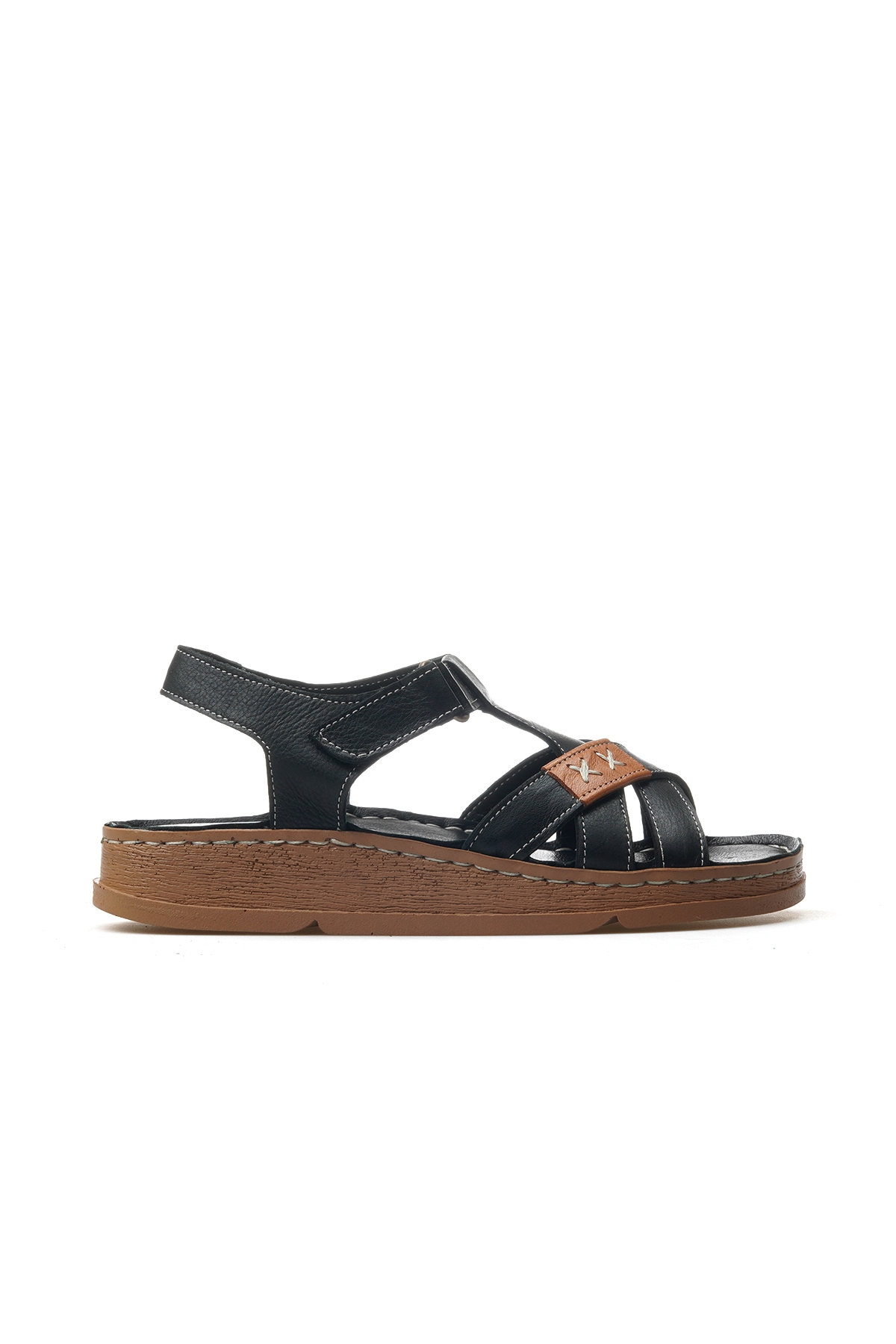 Mammamia Çok Renkli Mammamia Hakiki Deri Kadın Ortopedik Taban Günlük Sandalet 25y D25ys-2440 Z