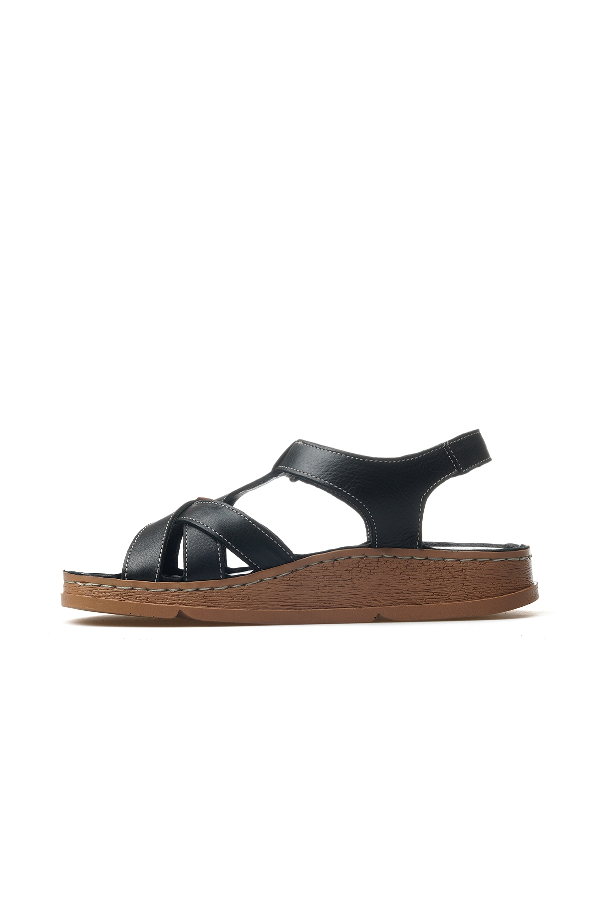 Mammamia Çok Renkli Mammamia Hakiki Deri Kadın Ortopedik Taban Günlük Sandalet 25y D25ys-2440 Z