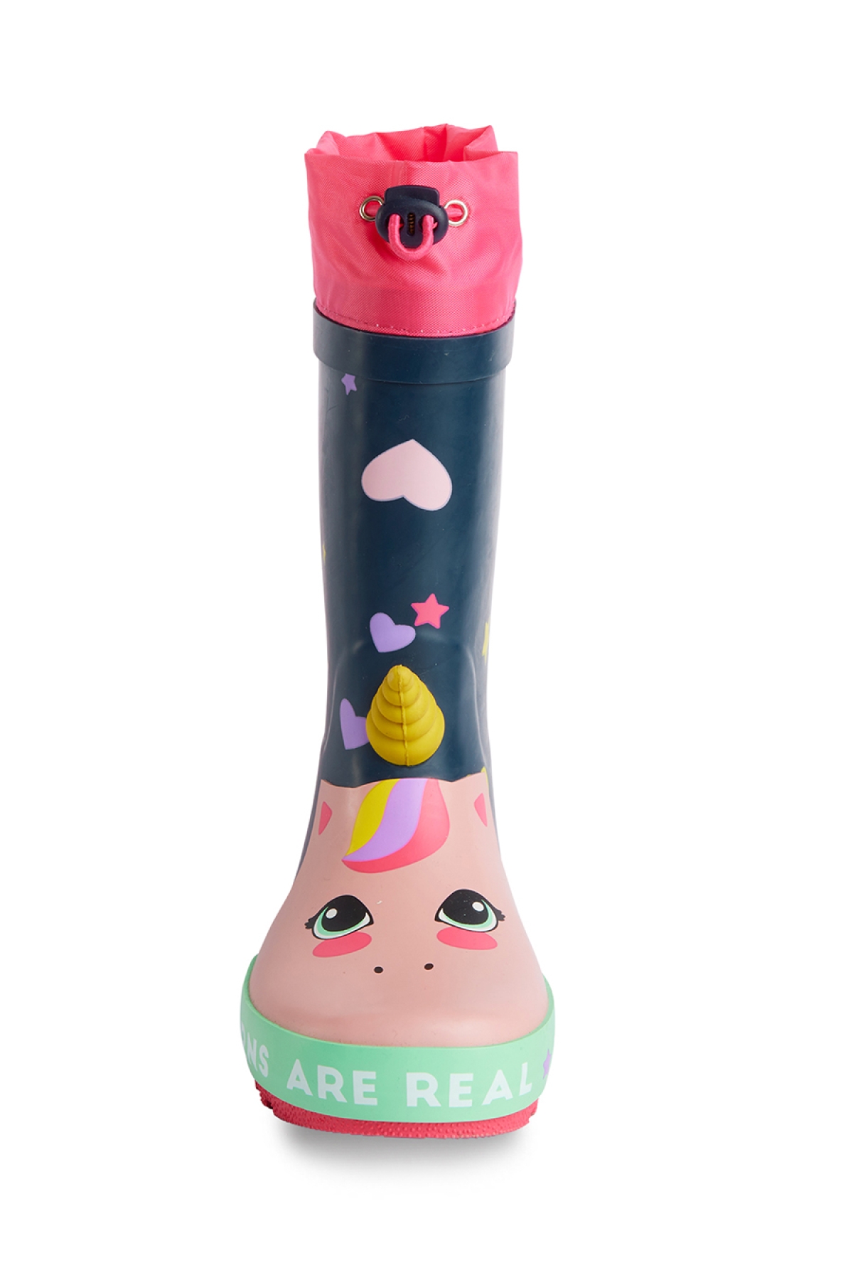 Kalpli Unicorn Kız Çocuk Lacivert Yağmur Botu - Görsel 5
