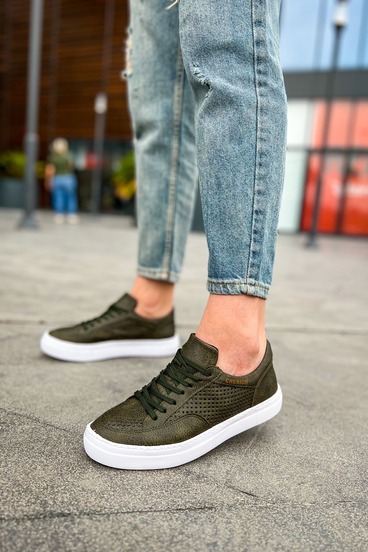 CH015 - CBT First Edition Erkek Ayakkabı HAKI - Görsel 3