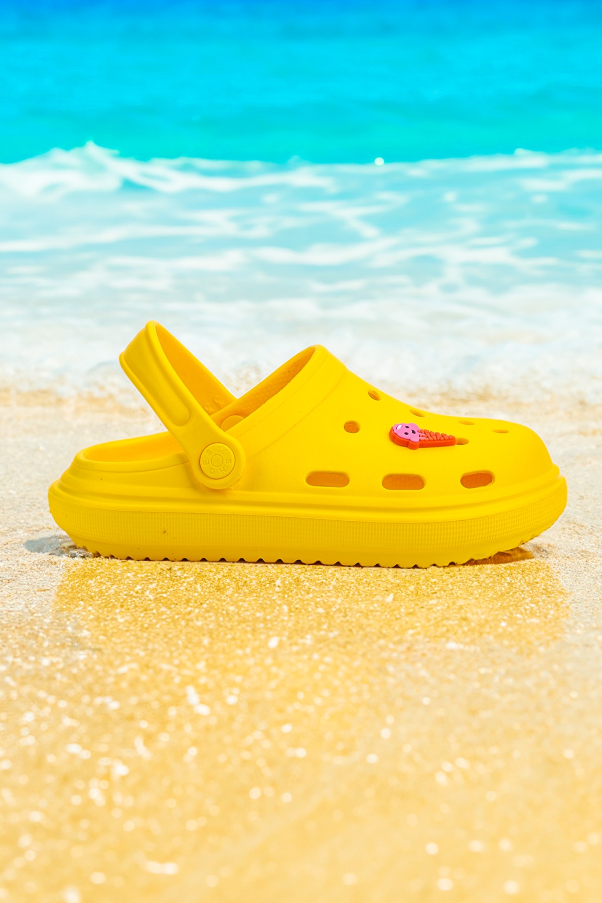 Bester Eva Plaj Havuz Okul Kreş Kız Çocuk Terlik Sarı - Görsel 2