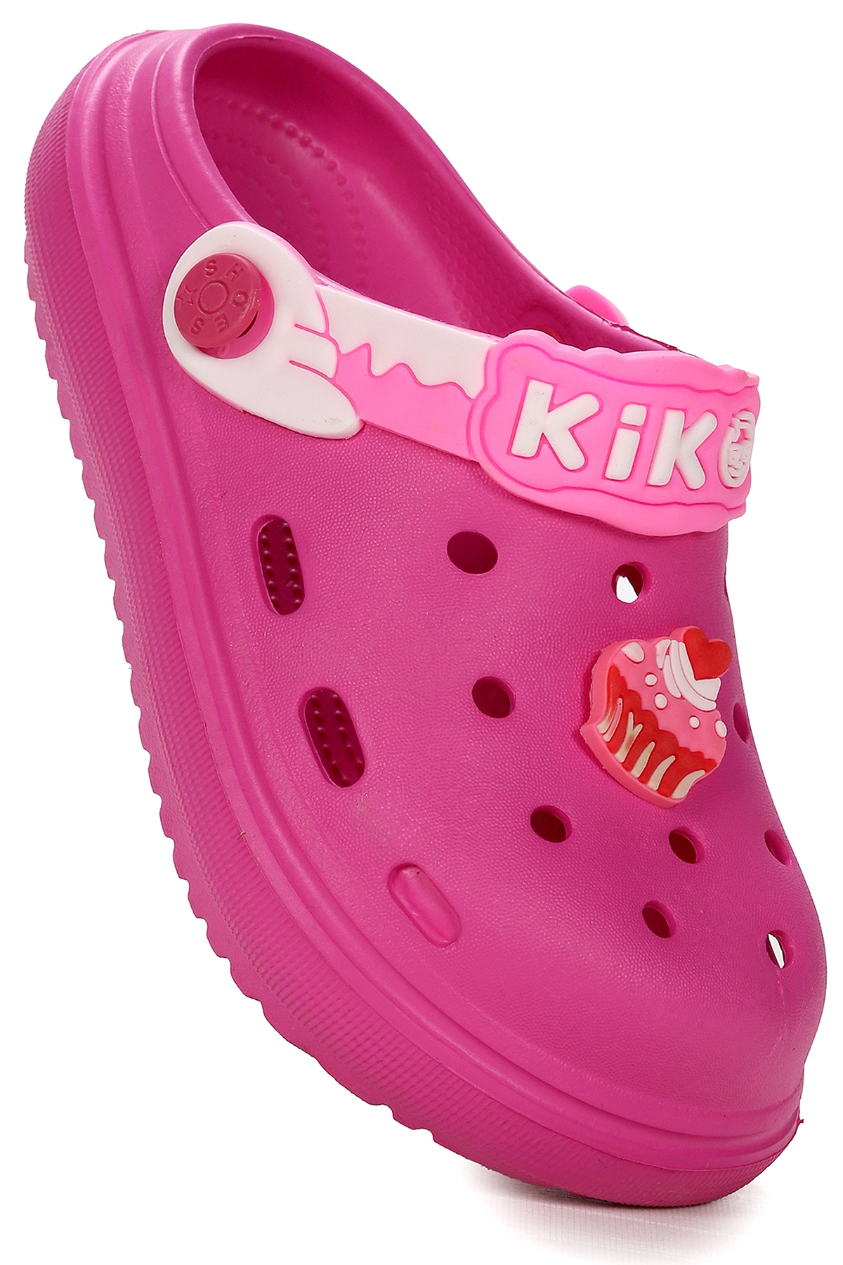 Printed Eva Plaj Havuz Okul Kreş Kız Çocuk Terlik Fuşya - Görsel 3